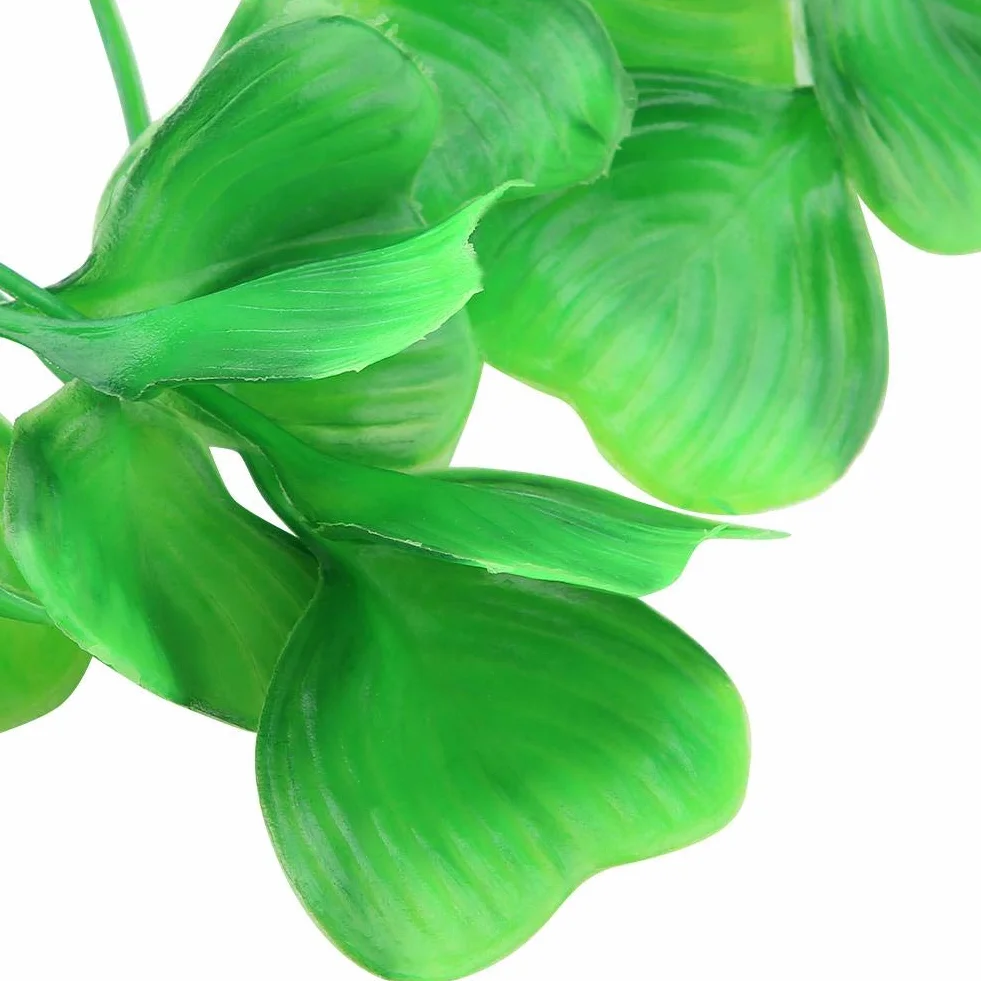Akwarium Sztuczne Rośliny Wodne Plastikowe Realistyczne Trawa Ornament Dekoracje Zielony