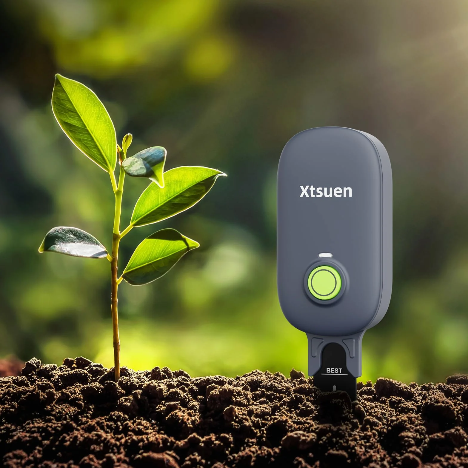 Miernik Wilgotności dla Roślin, Miernik Gleby, Bezprzewodowy Czujnik Wilgotności Gleby Bluetooth, 2 w 1 Miernik Wilgotności Gleby, Opieka nad Ogrodem, Trawnikiem, Roślinami Doniczkowymi