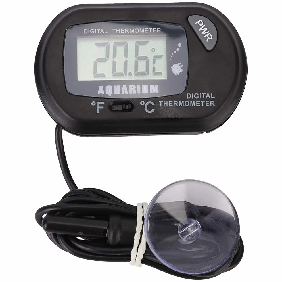 Termometr do akwarium Cyfrowy LCD Termometr do wody w akwarium Terrarium dla gadów Wskaźnik temperatury do pojazdu Terrarium dla gadów, -50 ℃ ∽ 70 ℃