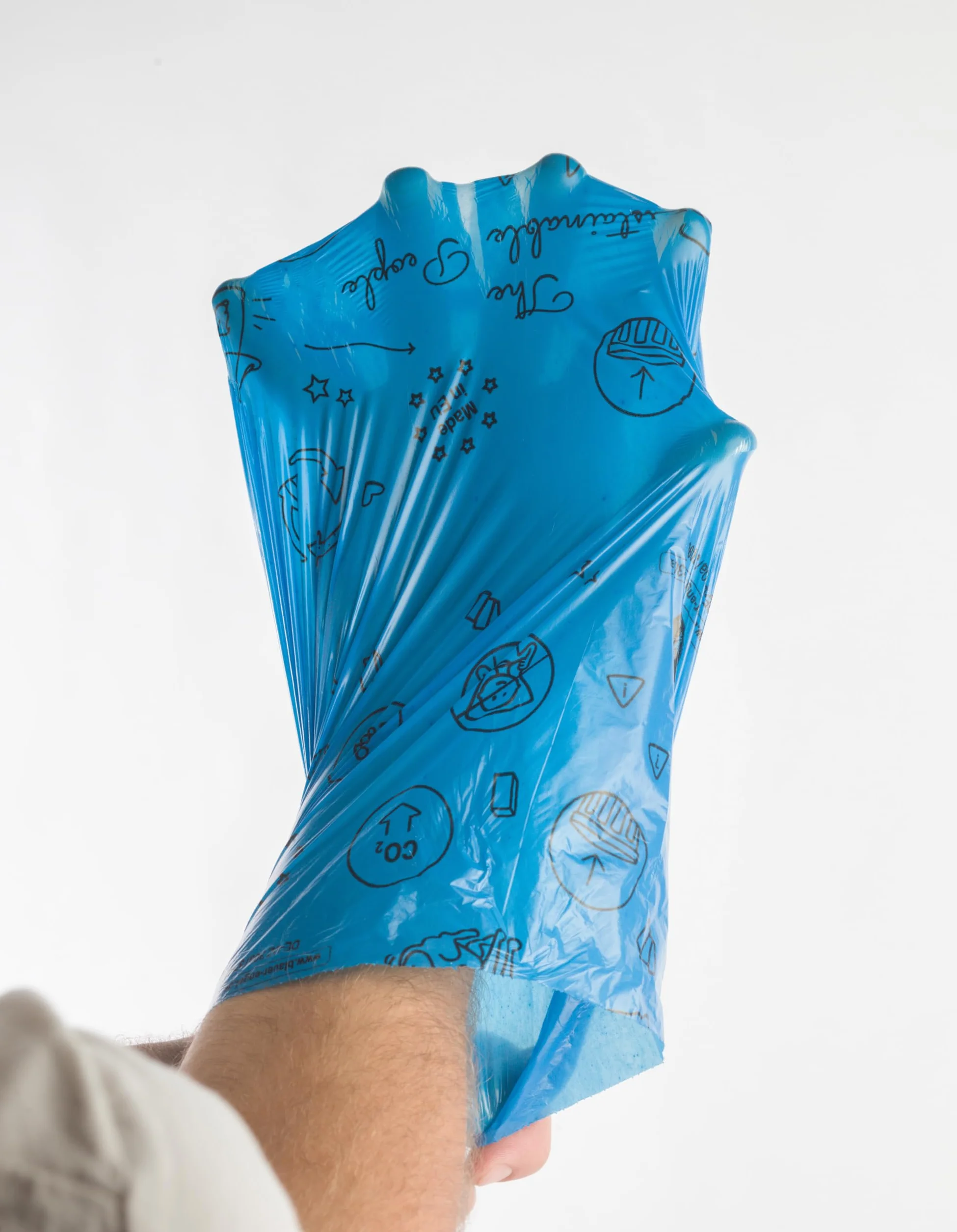 The Sustainable People TSP Recycling worki na odchody dla psów 80% z recyklingu PE 15 µm mocne zabezpieczone przed wyciekiem