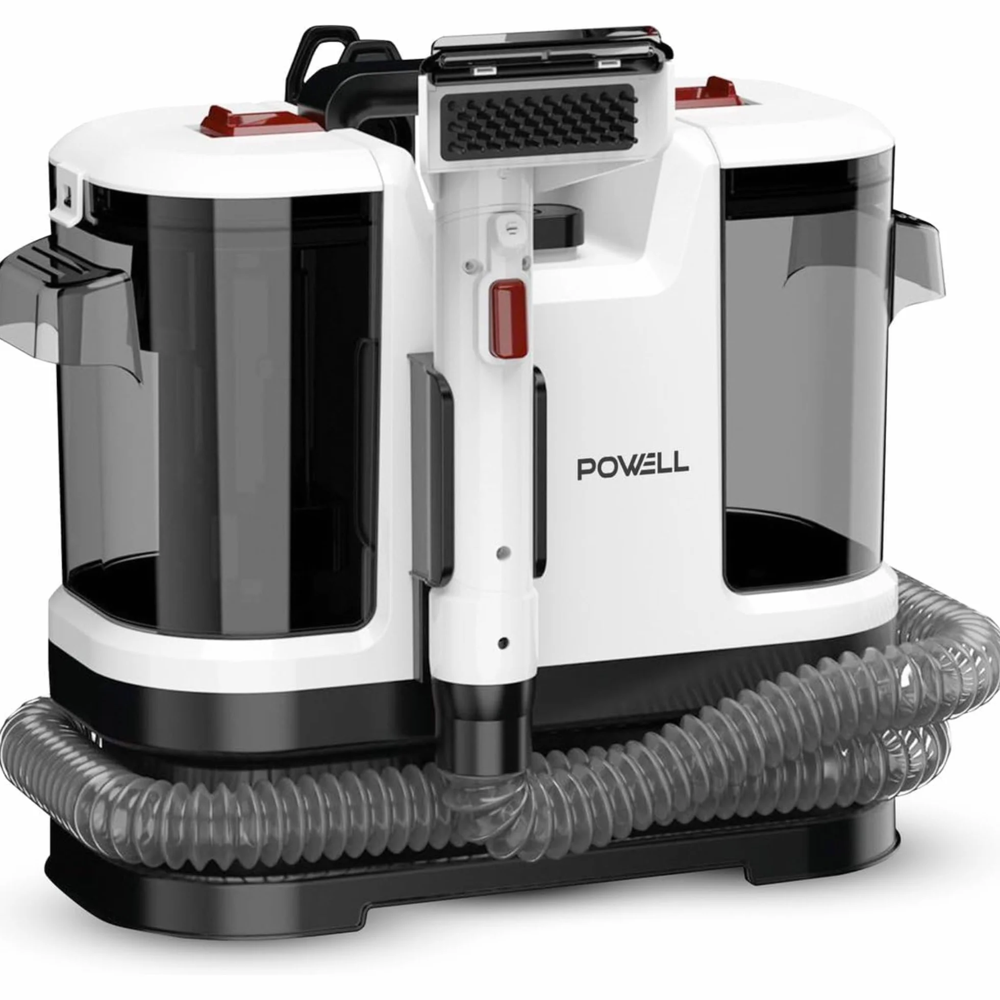 Powell Przenośne odkurzacze do dywanów – 450 W, do tapicerki i usuwania plam | Ręczny odkurzacz do tkanin do czyszczenia sof, kanap, dywaników, siedzeń samochodowych i materacy (biały)