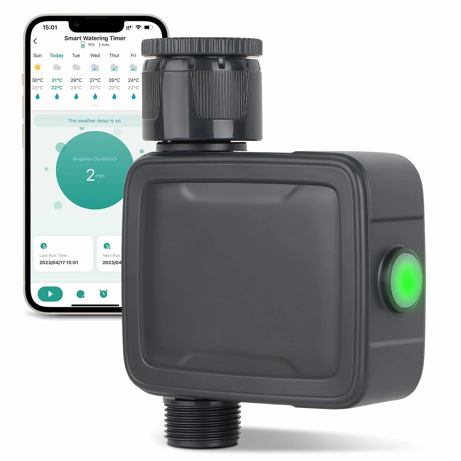 Sterownik nawadniający Bluetooth, automatyczny system nawadniania ogrodu, sterowanie nawadnianiem roślin, pilot zdalnego sterowania za pomocą aplikacji