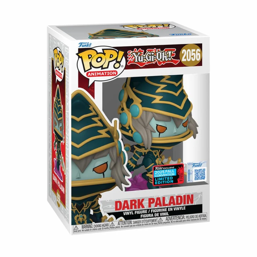 POP YU-Gi-Oh! Dark Paladin Funko Exclusive 2025 Fall Convention Limited Edition 2056 (z osłoną z tworzywa sztucznego)