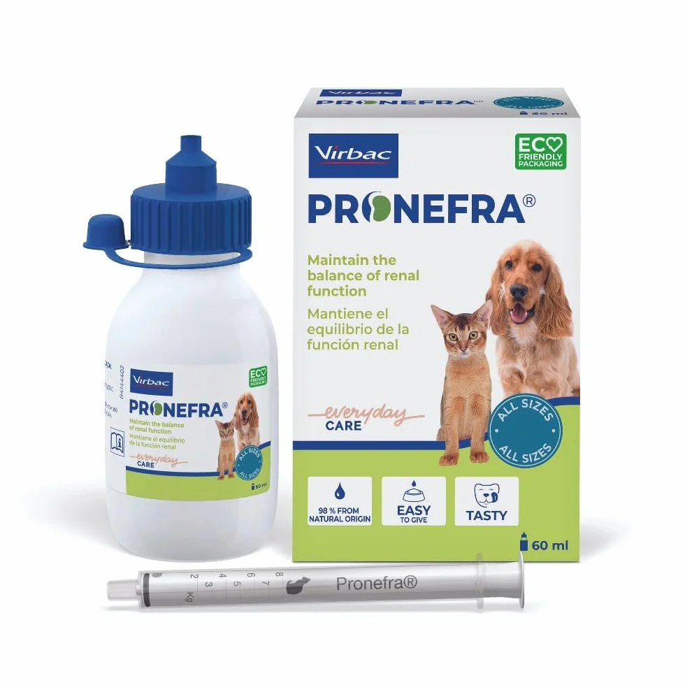 Virbac Pronefra suplement diety dla małych zwierząt, 1 opakowanie (1 x 60 ml)