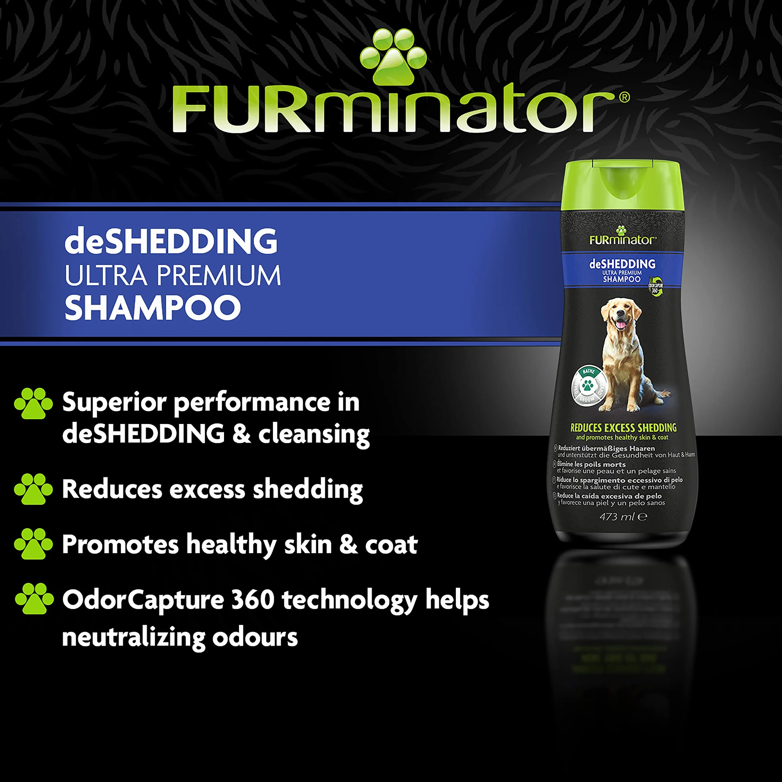 FURminator deShedding szampon dla psów 473 ml