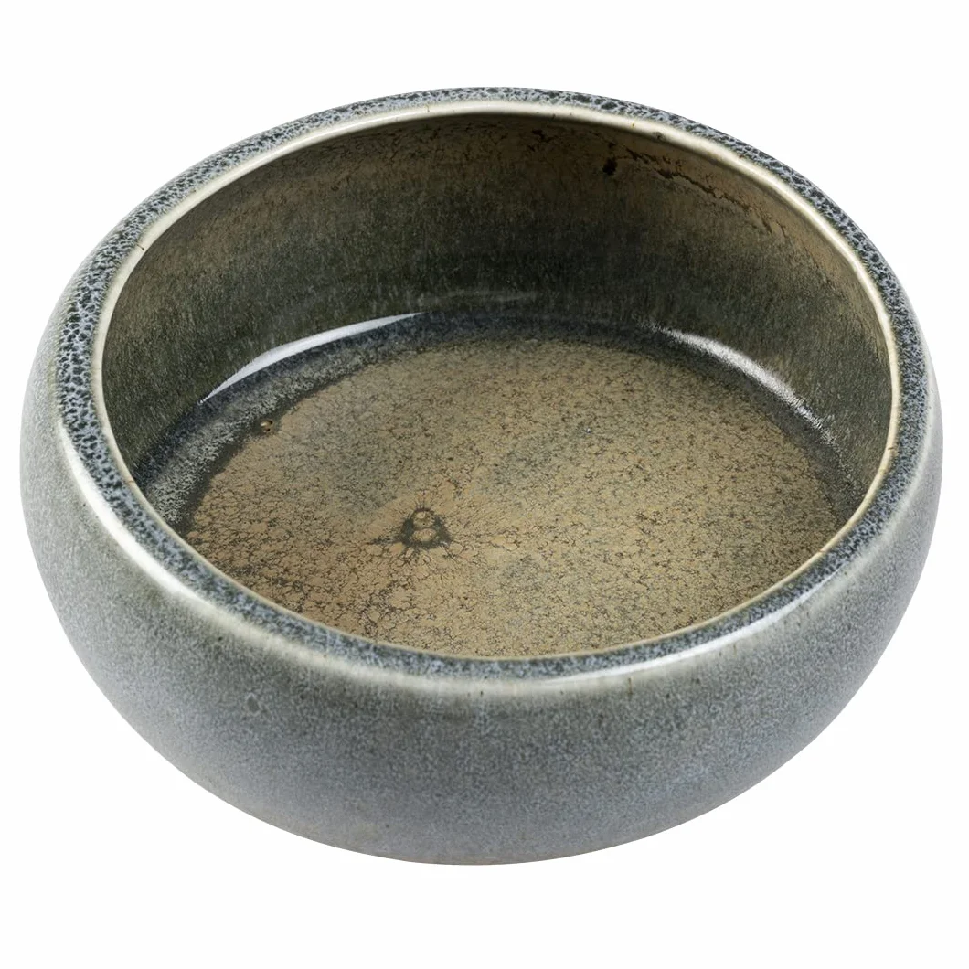 Miska Stone obliq raw L 270 ML 13x13x6,3 cm Szara emaliowana ceramika dla królików i gryzoni