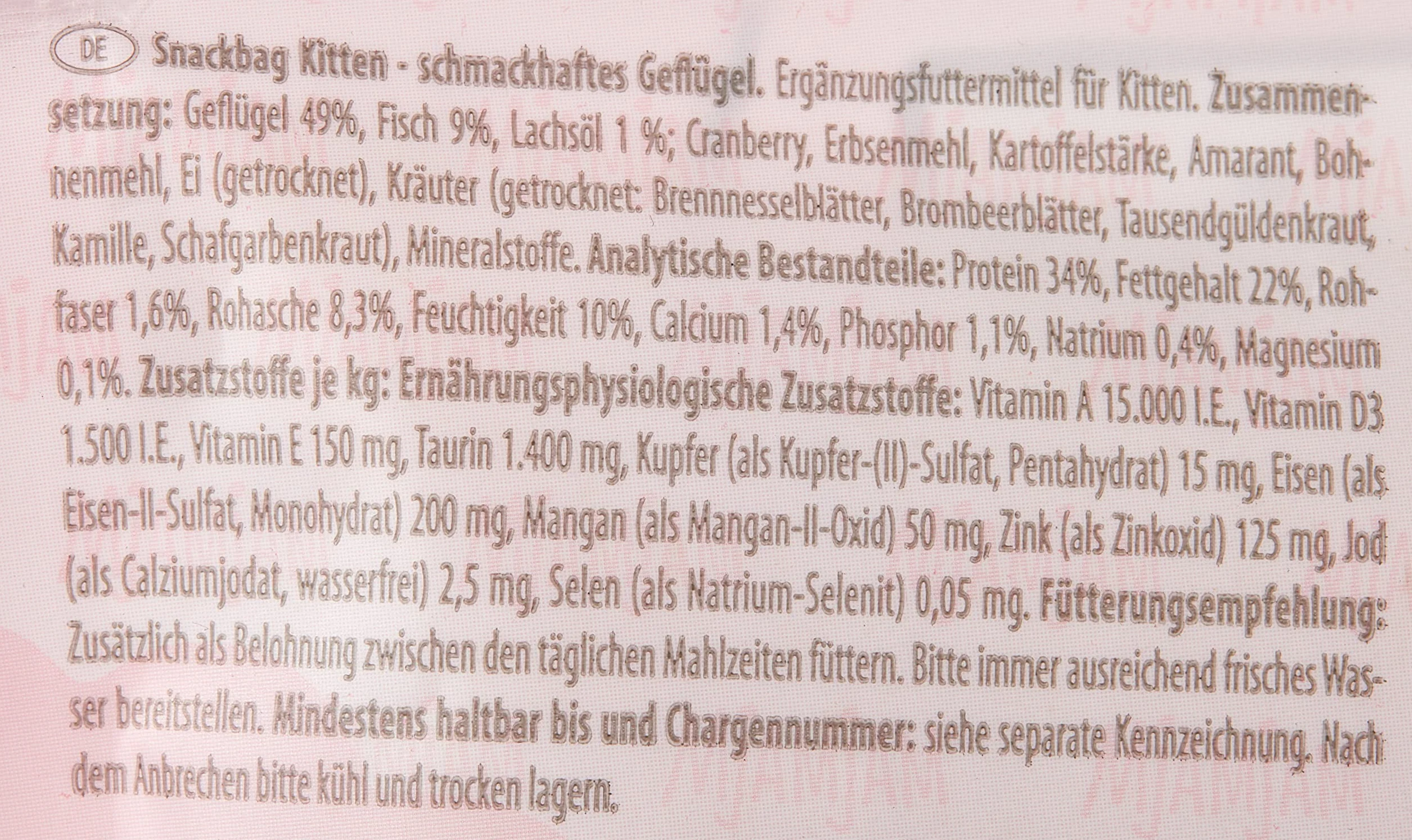 MjAMjAM przekąska dla kota Snackbag Kitten drób 125g