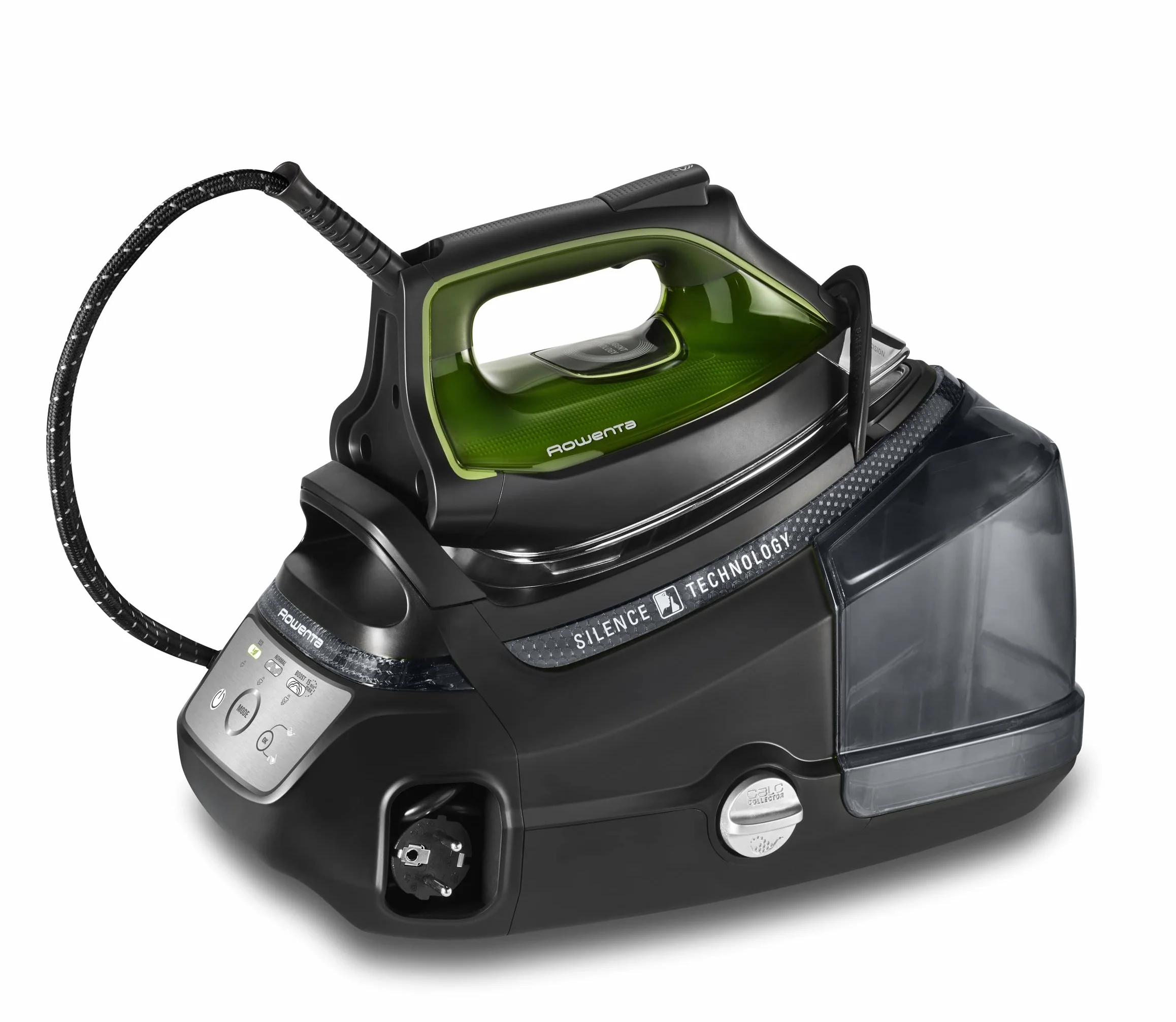 Rowenta Silence Steam Pro Dg9248 Żelazko z Generatorem Pary, Czarny/Zielony, 1300 ml