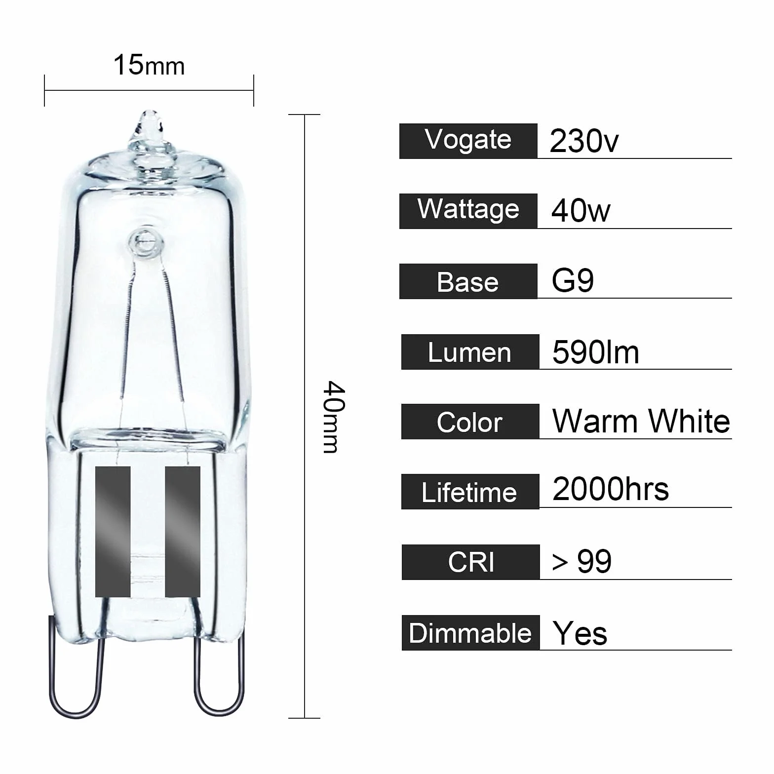 GMY Żarówka do piekarnika G9 40 W 230 V G9 żarówka do piekarnika Neff/AEG/Bosch/Siemens/Miele, do zastosowania w piekarniku i kuchence mikrofalowej, 300°C, odporne na wysokie temperatury, 4 sztuki
