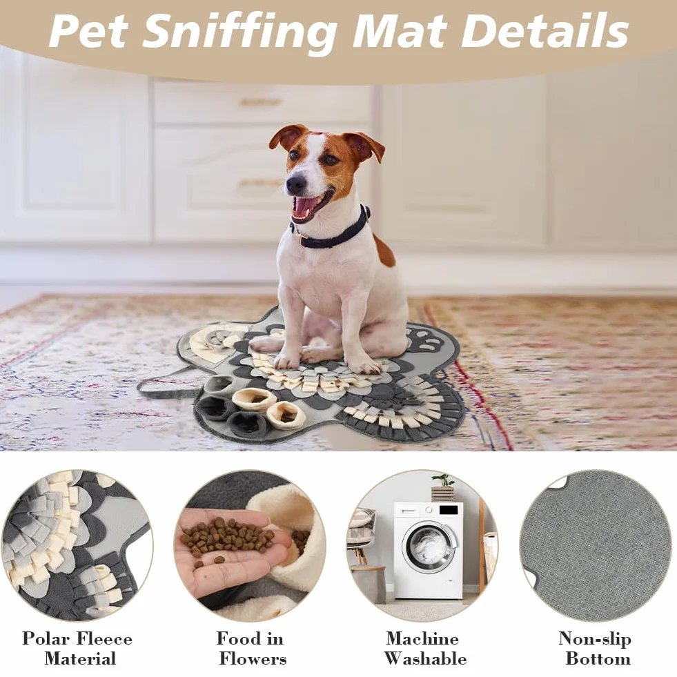 Mata do węszenia dla psa 60x60 cm interaktywna zabawka treningowa