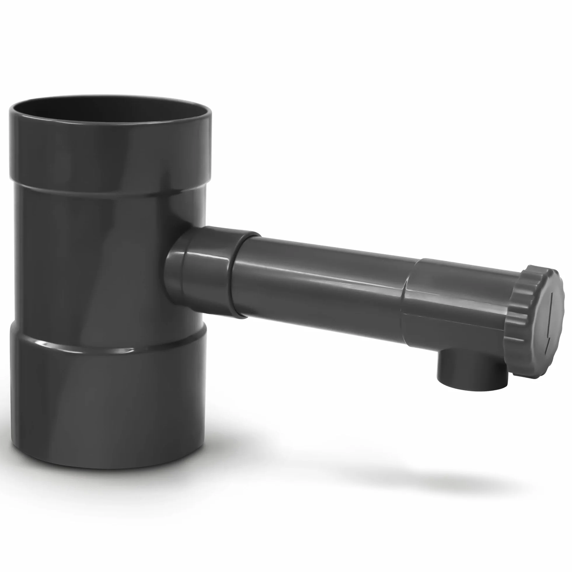 YourCasa Zbieracz deszczowy z zaworem zamykającym - Podłącz rurę spustową 100mm DN100 i zbiornik na deszczówkę, rura spustowa, zbieracz wody deszczowej, odpływ deszczowy