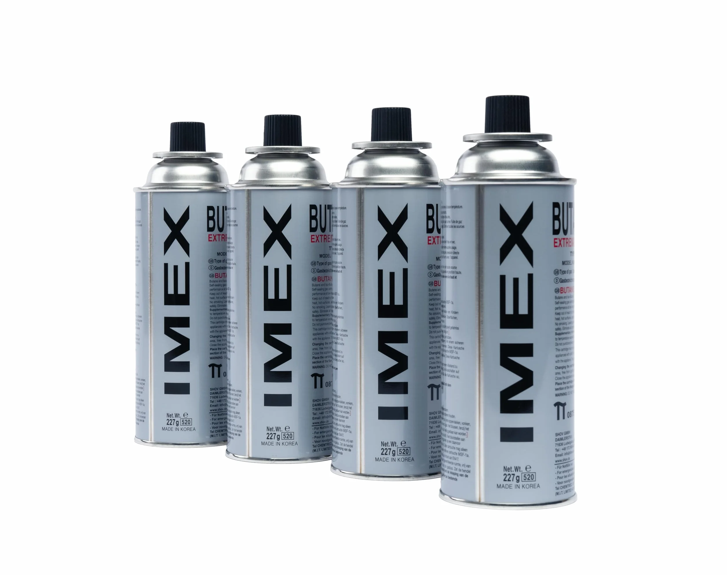 IMEX naboje gazowe, 4x kartuschen