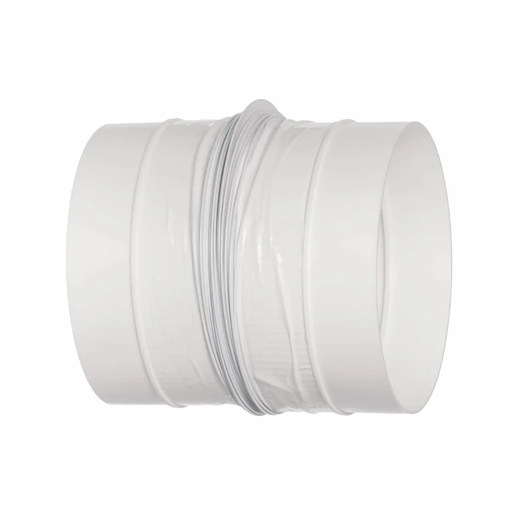 Ø 125 mm 50 cm / 5 cali 20 cali długość biały plastikowy wąż elastyczny PCW - rura kanałowa, kubek, złącze