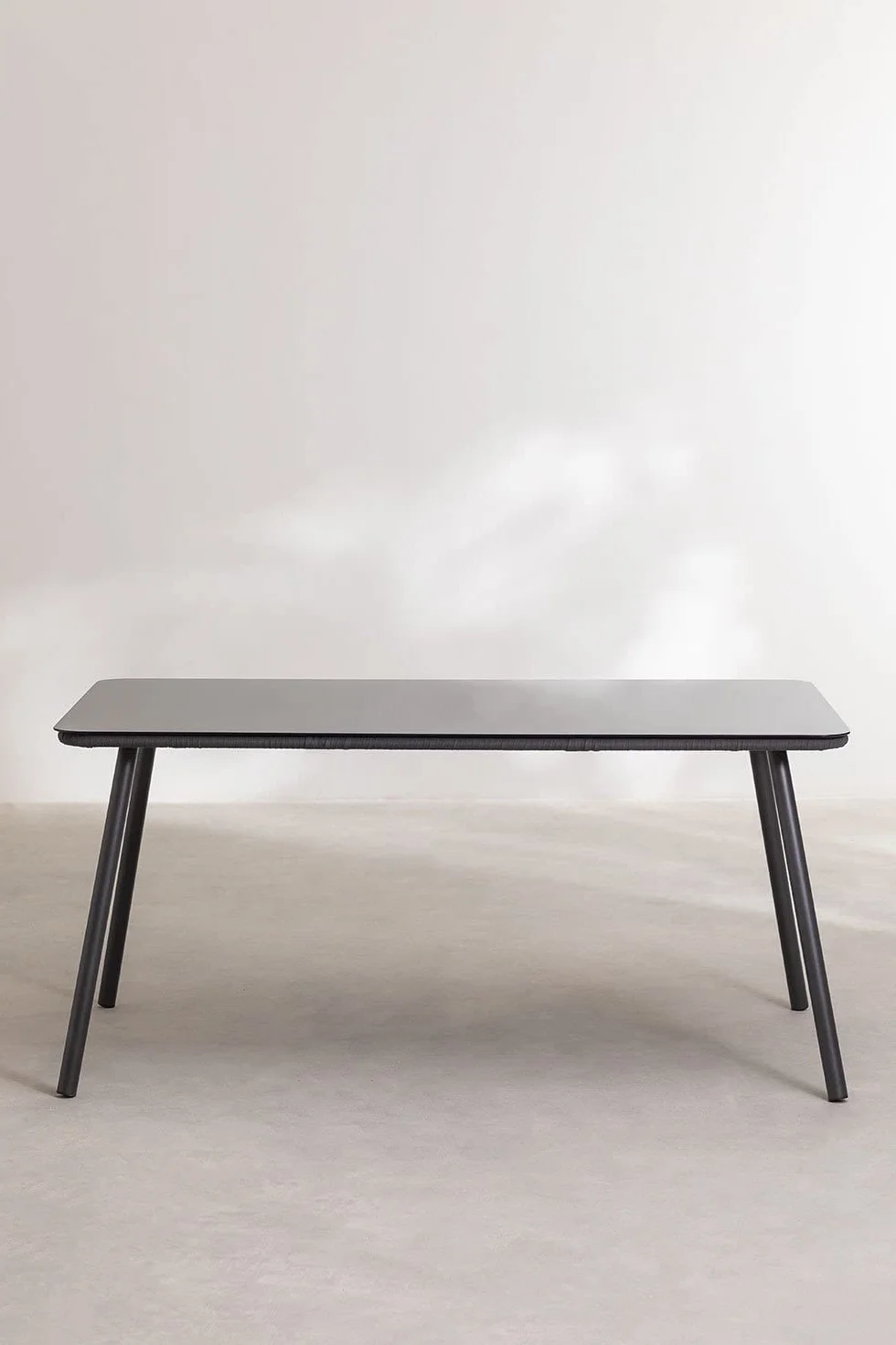 SKLUM Prostokątny Stół Ogrodowy ze Szkła i Aluminium (160x90 cm) Arhiza