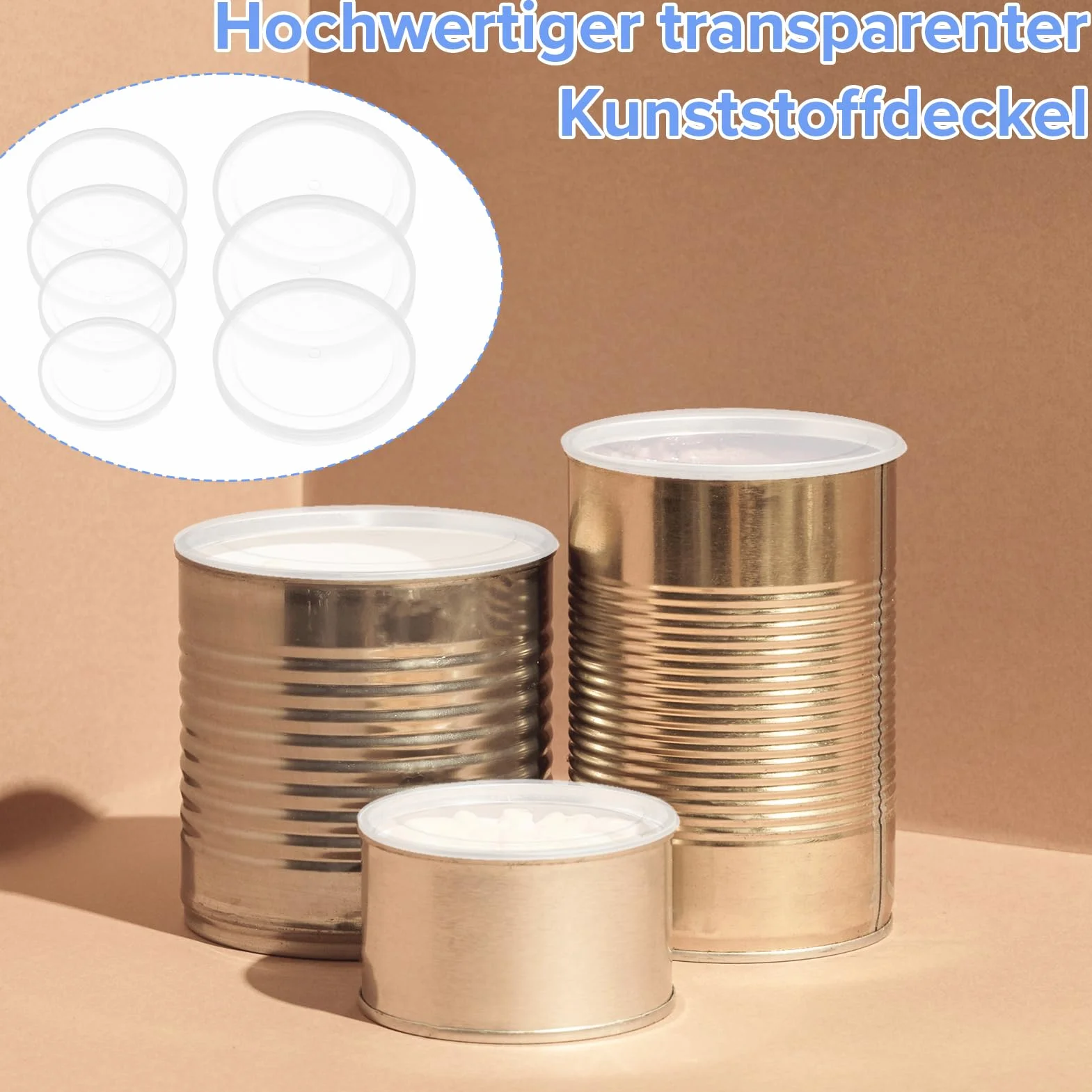 Pokrywki do puszek 100 mm 85 mm 75 mm wielokrotnego użytku tworzywo sztuczne