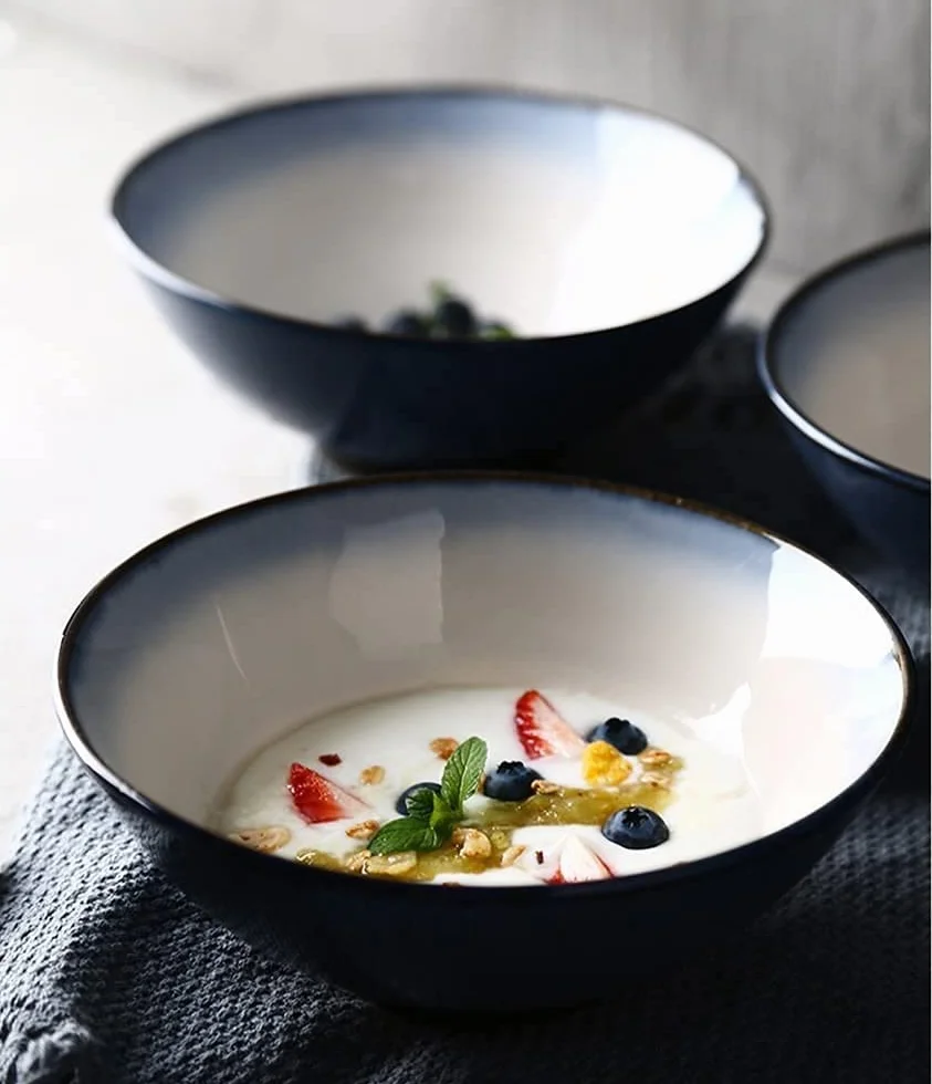Miski do makaronu duża sałatka owocowa miska do makaronu zupa ramen makaron deser miska na płatki śniadaniowe miska do mieszania miska do serwowania nadaje się do kuchenki mikrofalowej