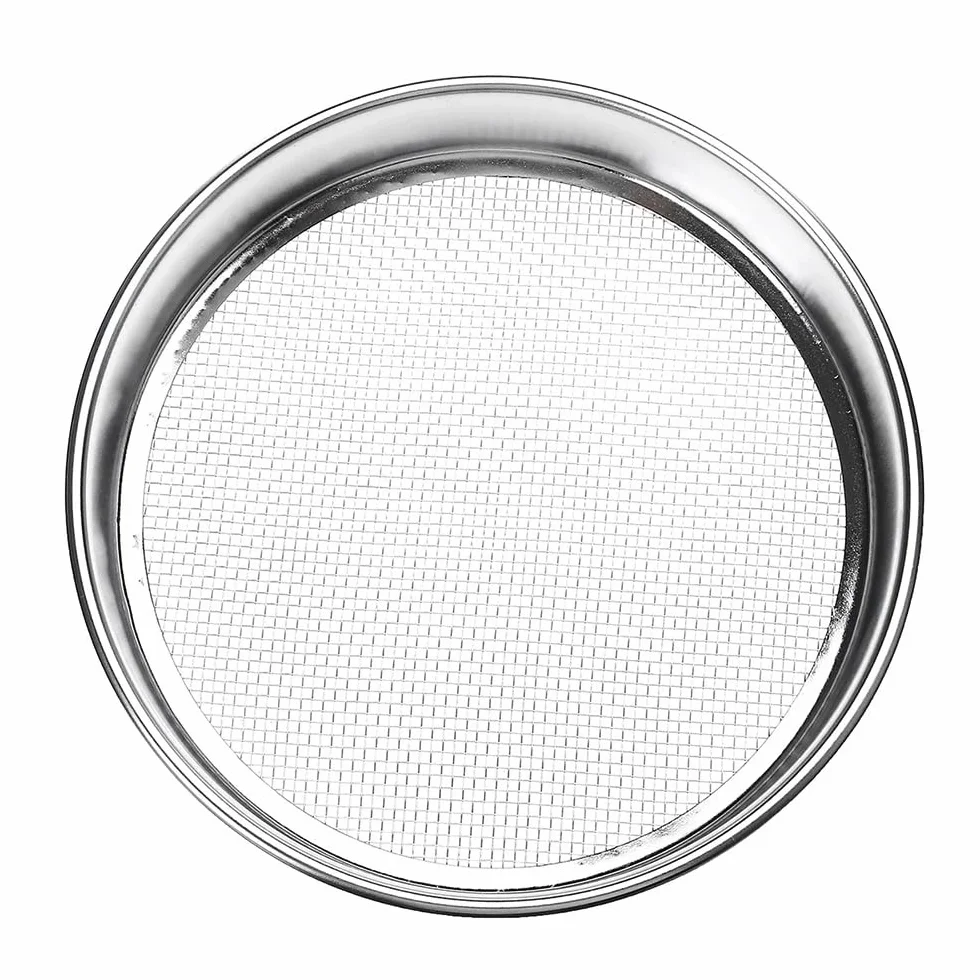 1 szt. 30 cm okrągłe sito siatkowe ze stali nierdzewnej 304 - najwyższej jakości przesiewacz mąki do pieczenia, filtrowania proszku i odcedzania cieczy(6)