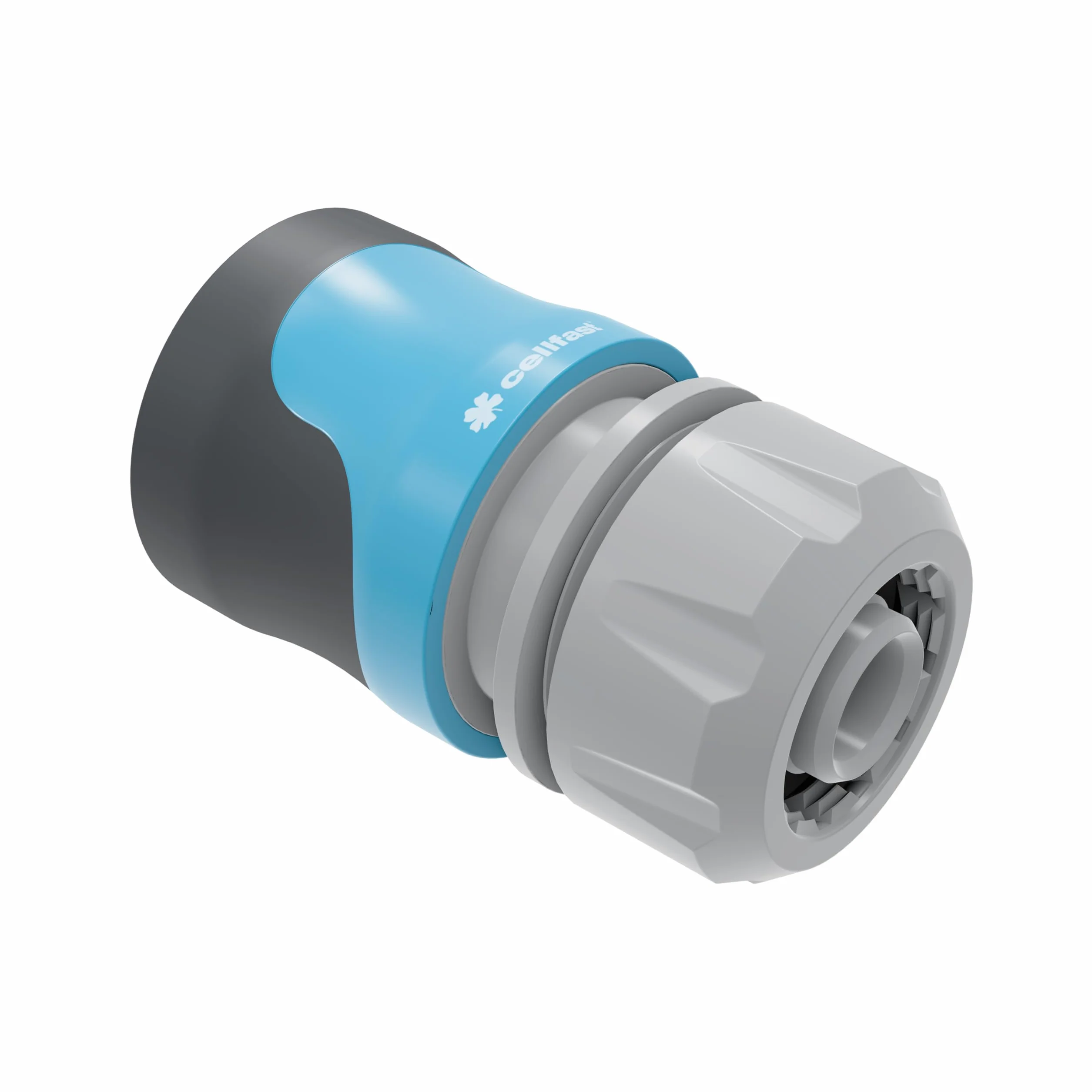 Cellfast Szybkozłącze - przelot SAFETOUCH IDEAL™ 1/2" - 5/8", Tworzywo PC/ABS, Trzy zaciski, 51-632