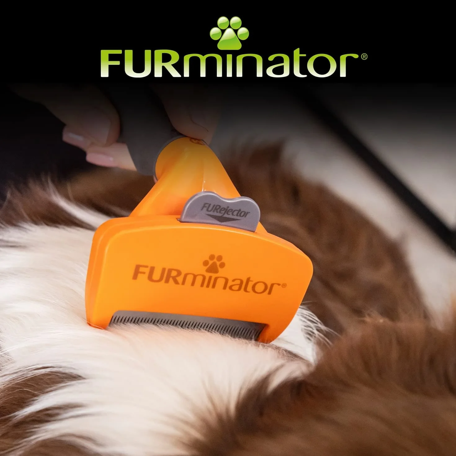 Furminator 141068 Szczotka dla Psów M Czarny Pomarańczowy