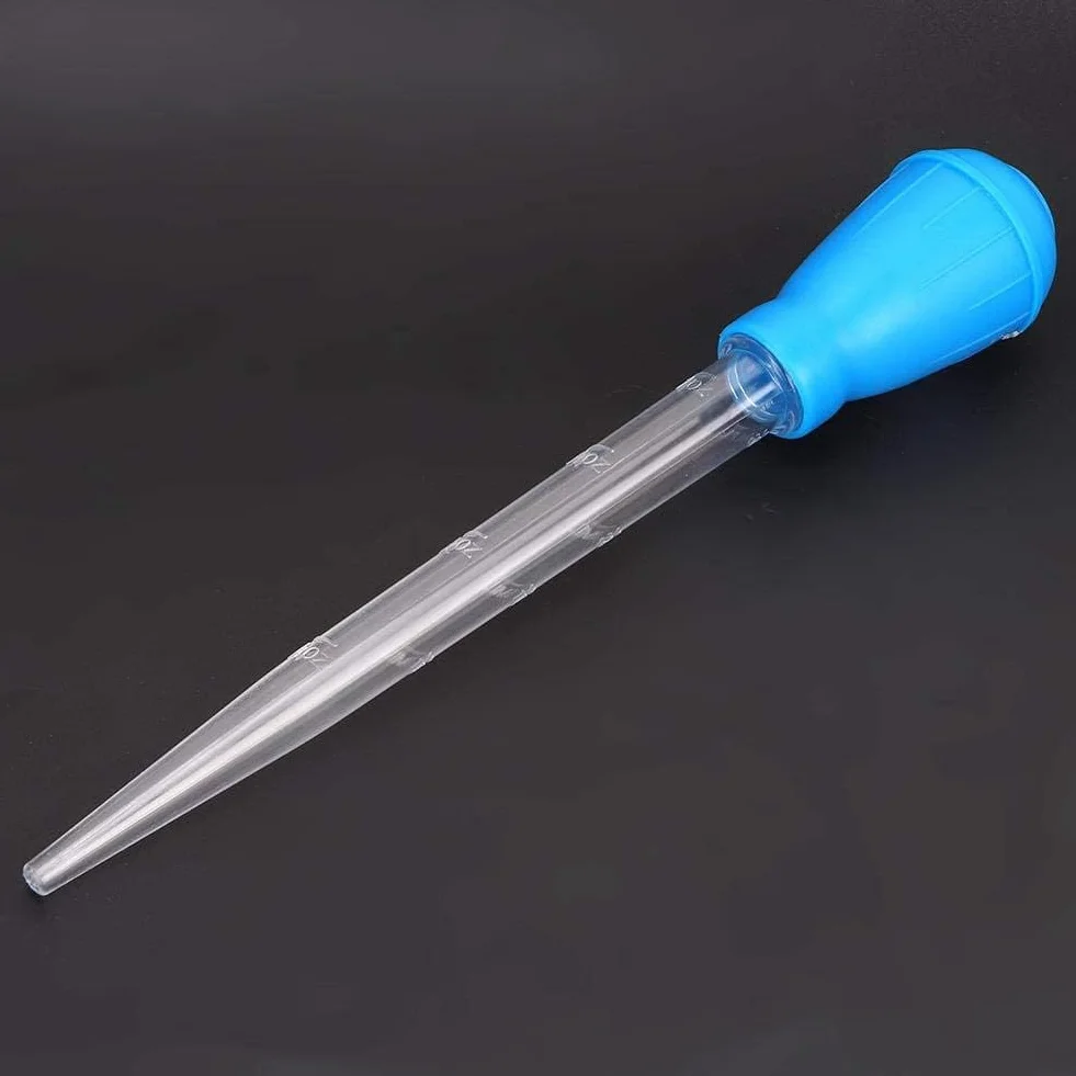 Pipety akwariowe plastikowe narzędzie do zmiany wody akwarium niebieski