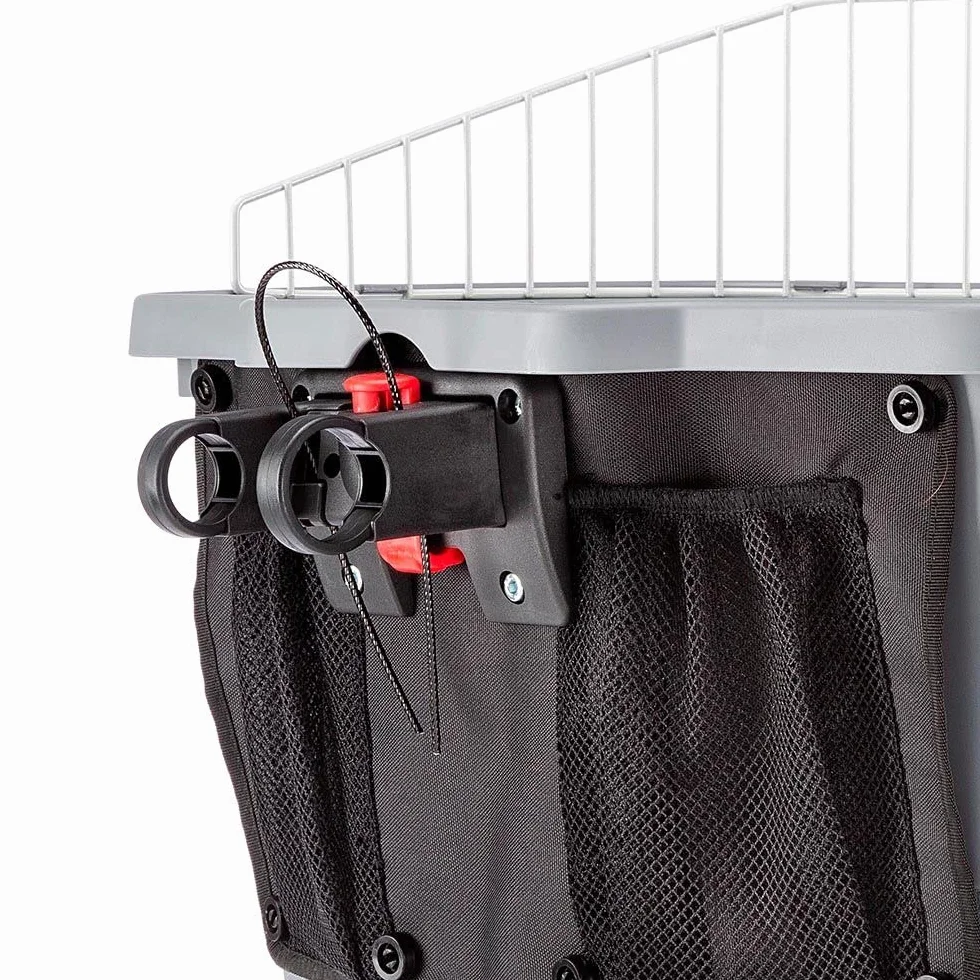 Ferplast Koszyk Rowerowy dla Małych Psów 7 kg 47 x 35.5 x 34.5 cm Szary