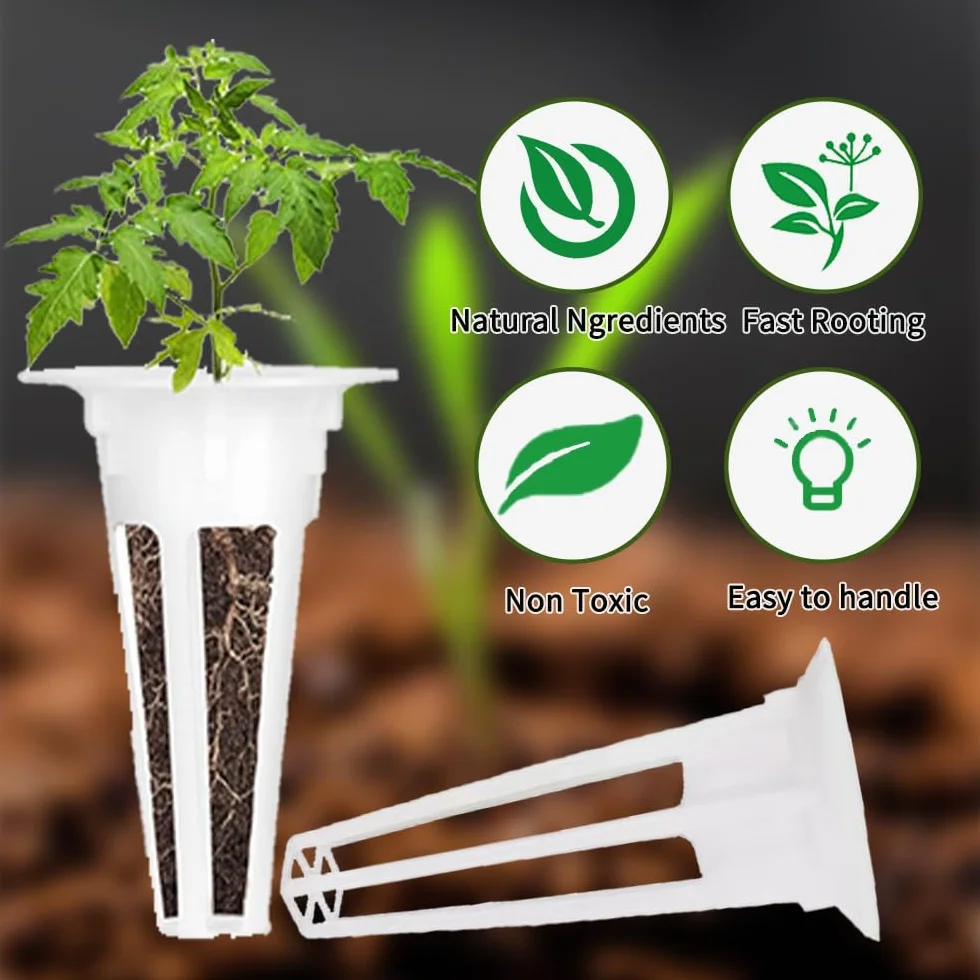 Zestaw 50 hydroponicznych systemów do uprawy, 25 gąbek do wzrostu, 25 sztuk koszy hydroponicznych, do systemów uprawy hydroponicznej, do hydroponiki, ogrodu