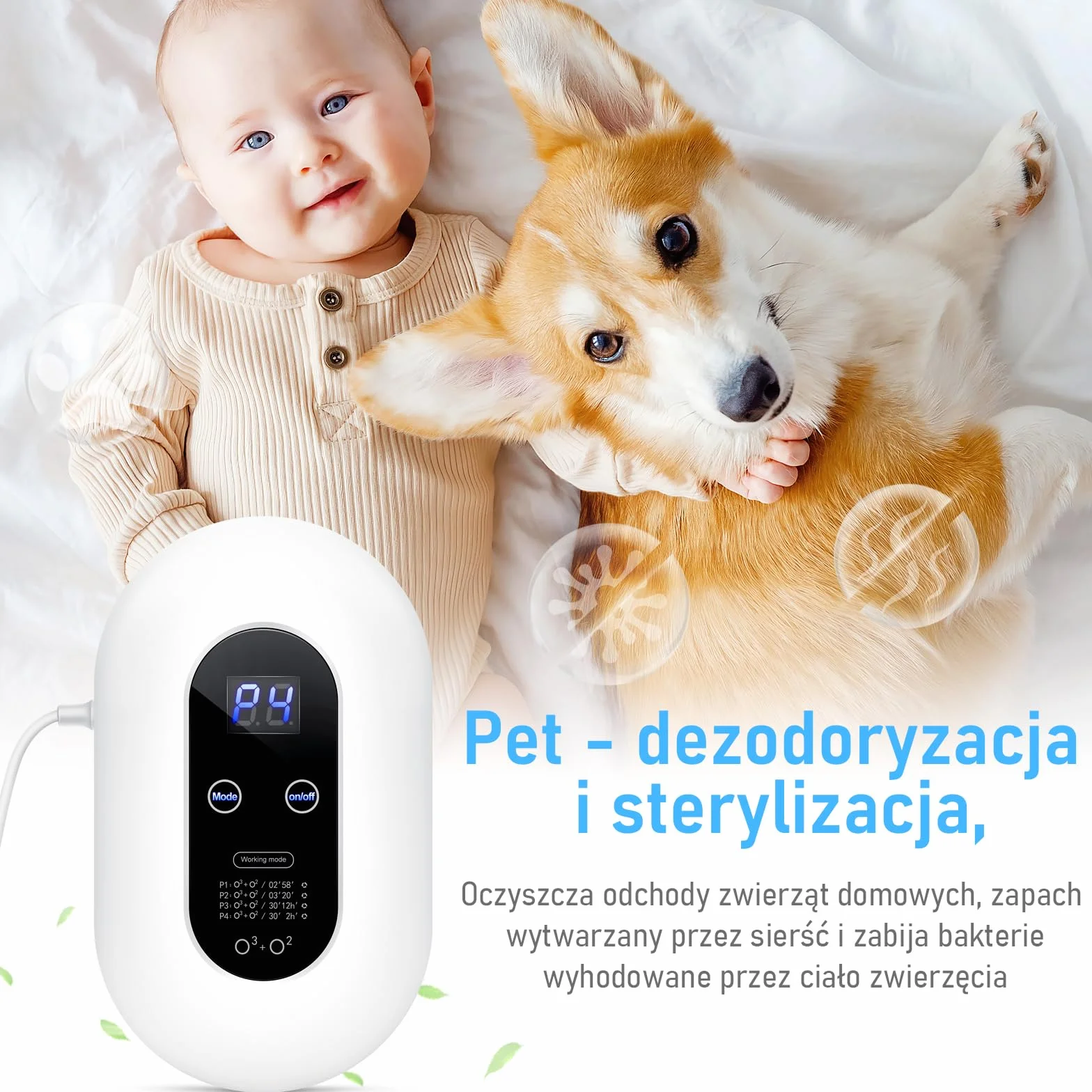 Oczyszczacz powietrza z generatorem ozonu, mini oczyszczacz powietrza ozonu, sterylizator do dezodoryzacji ozonu, dezodorant jonizatora ozonu do łazienki, zwierząt domowych, formaldehydu