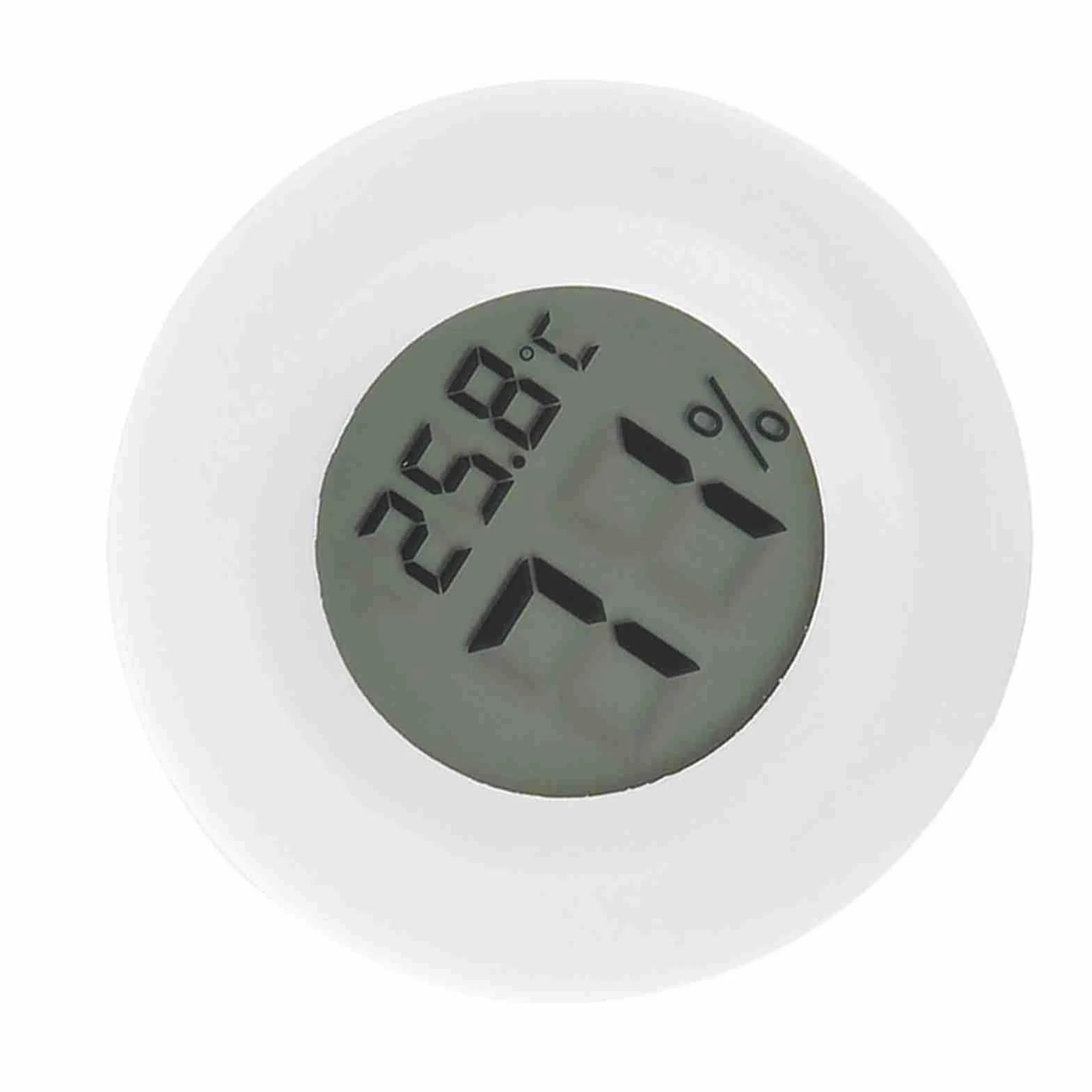 Bewinner Mini Cyfrowy Termometr LCD Higrometr do Terrarium -50℃~70℃ 45mm Biały