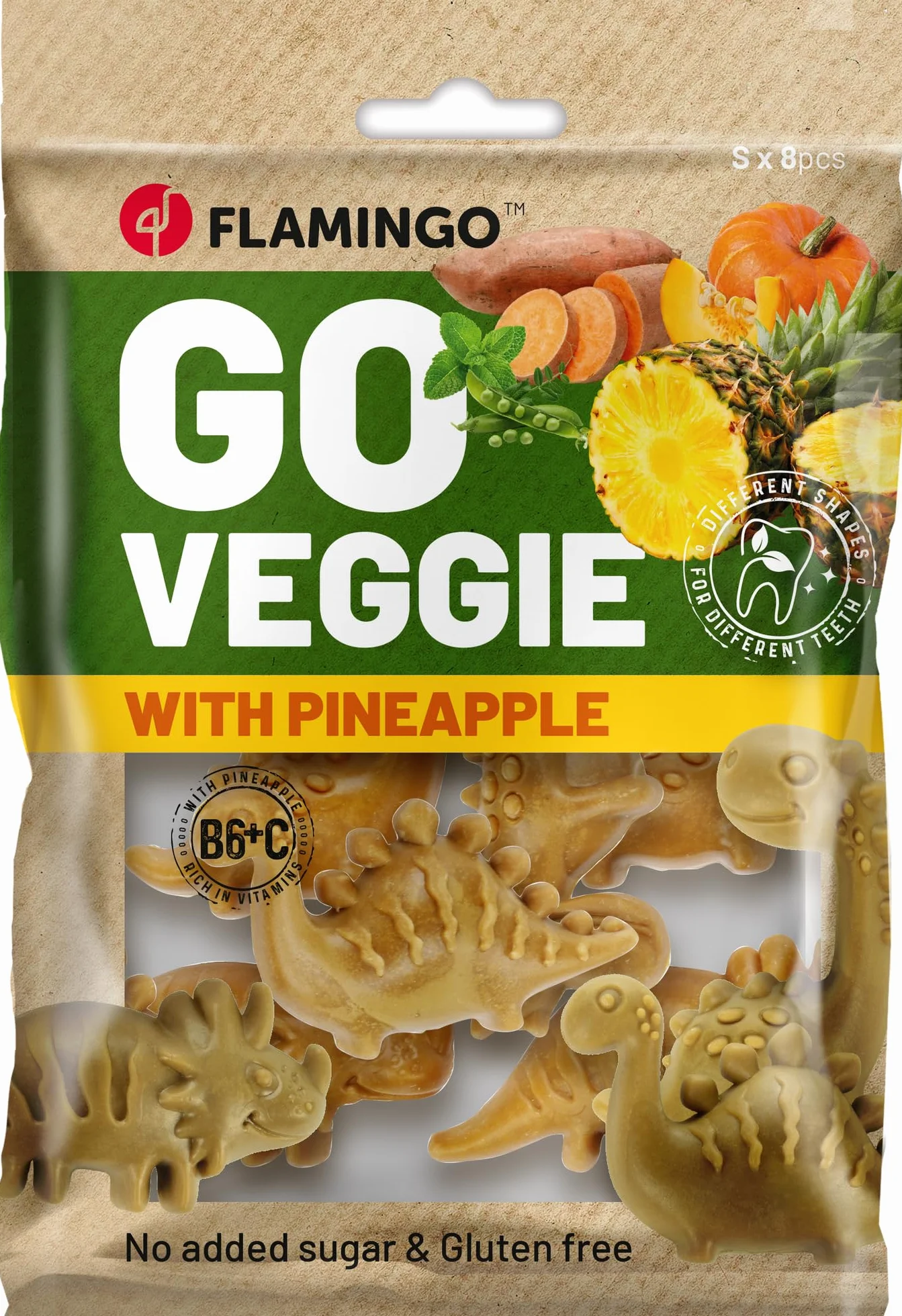VEGGIE DINO Z ANANASEM S 8ST 120GR