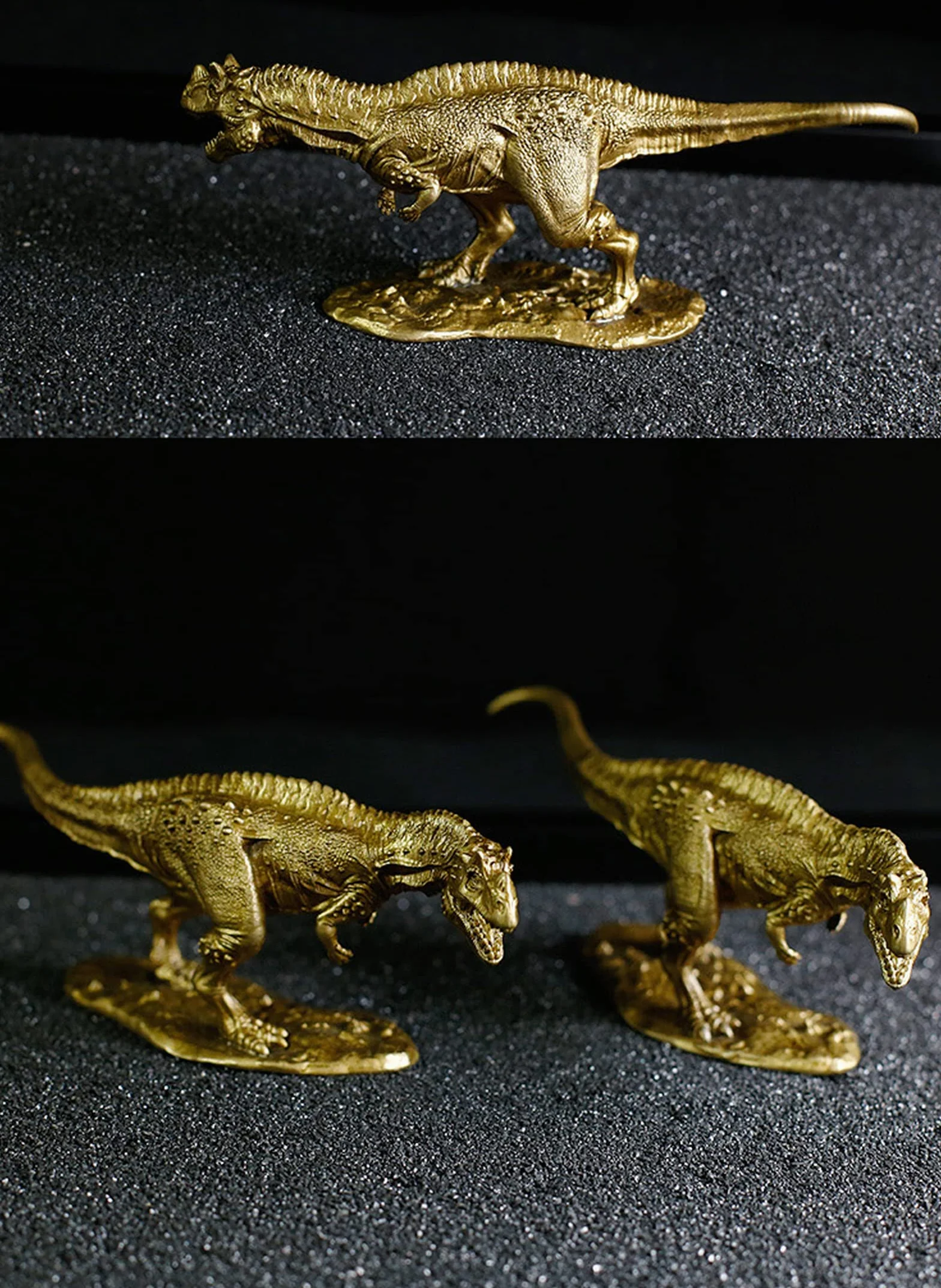 Solidna Miedziana Figurka Tyranozaura Rexa, Mosiężny Model Ceratozaura Dinozaura, Biurko Do Nauki, Stolik Kawowy, Ozdoba Samochodowa