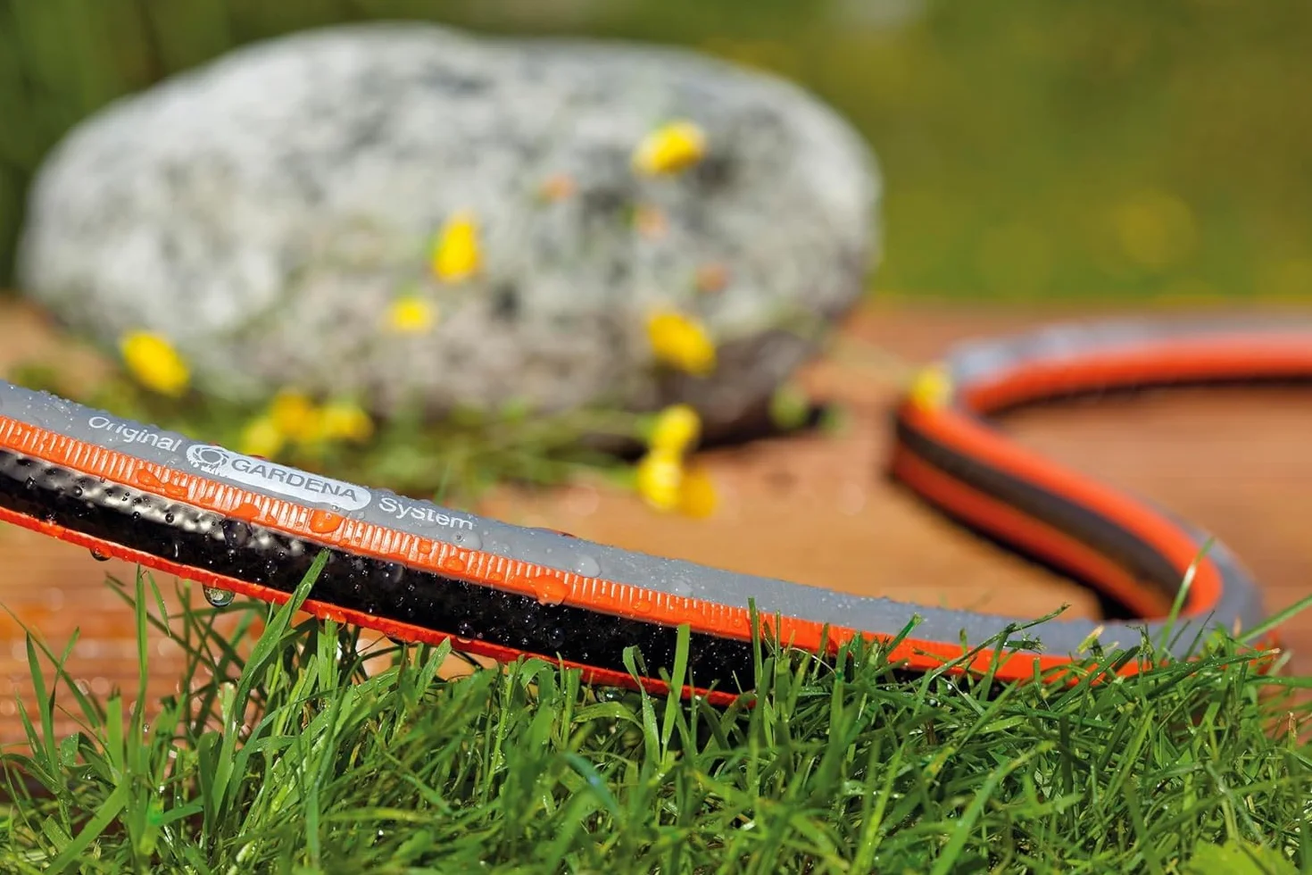 Gardena Comfort FLEX wąż 13 mm (1/2"), 10 m: odporny na odkształcenia, elastyczny wąż z profilem Power Grip, oplot spiralny, ciśnienie rozrywające 25 barów, bez części systemowych (18030-20)