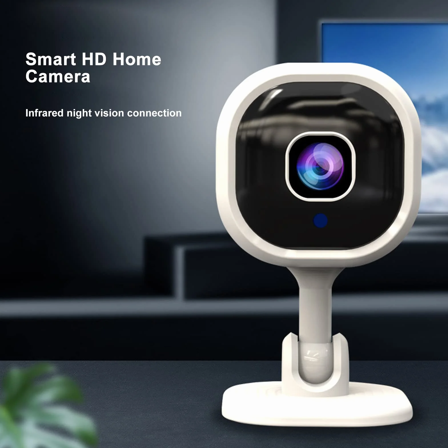 Inteligentna Kamera Bezpieczeństwa Wi-Fi 1080P HD z Noktowizorem i Wykrywaczem Ruchu