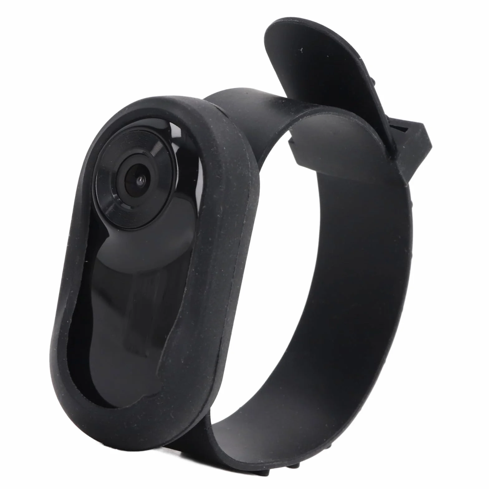 Obroża z Aparatem dla Kota 120° Szerokokątna z Ekranem LCD 0,96 Cala Wielofunkcyjna Kamera na Nadgarstek (BLACK)