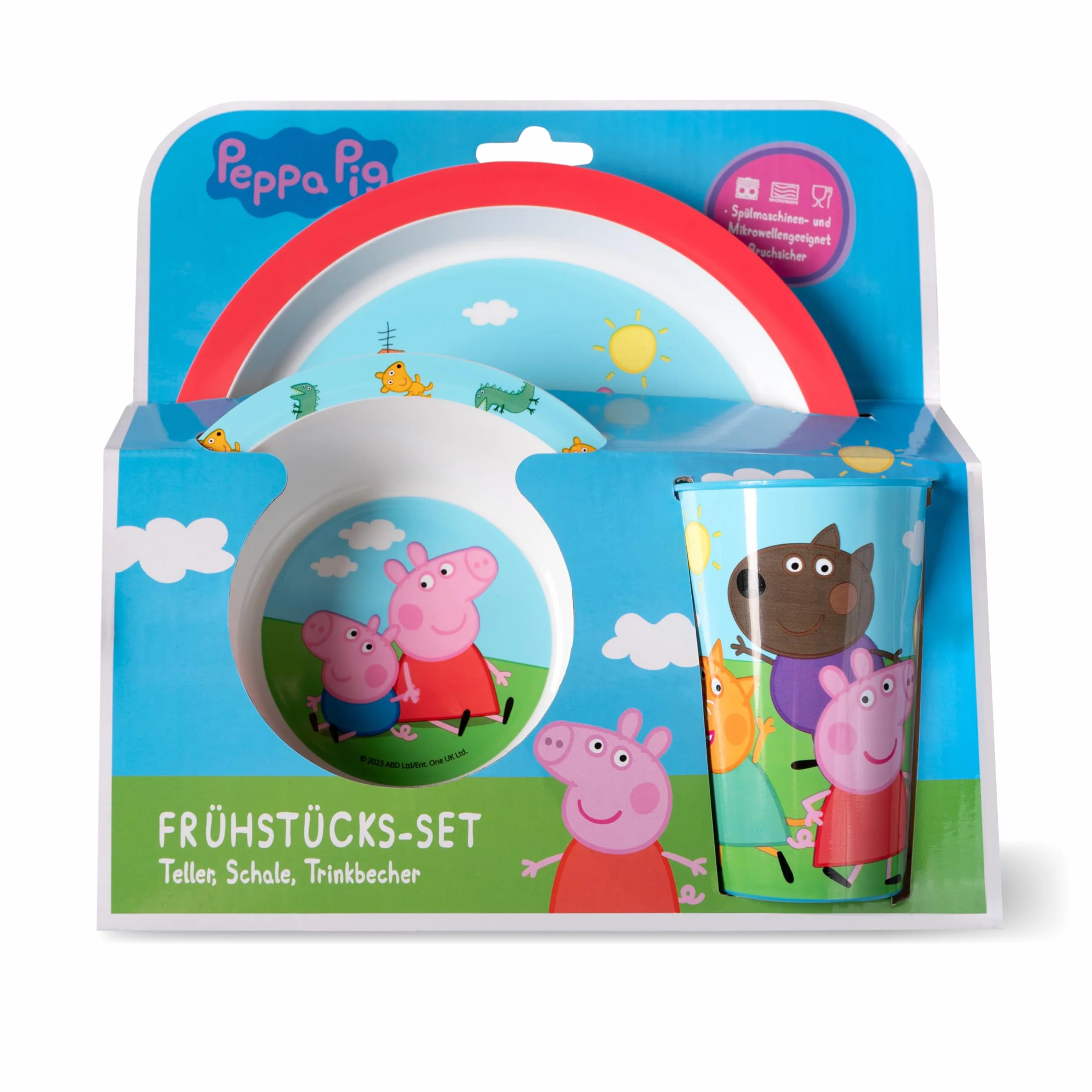 Świnka Peppa 3-częściowy zestaw śniadaniowy