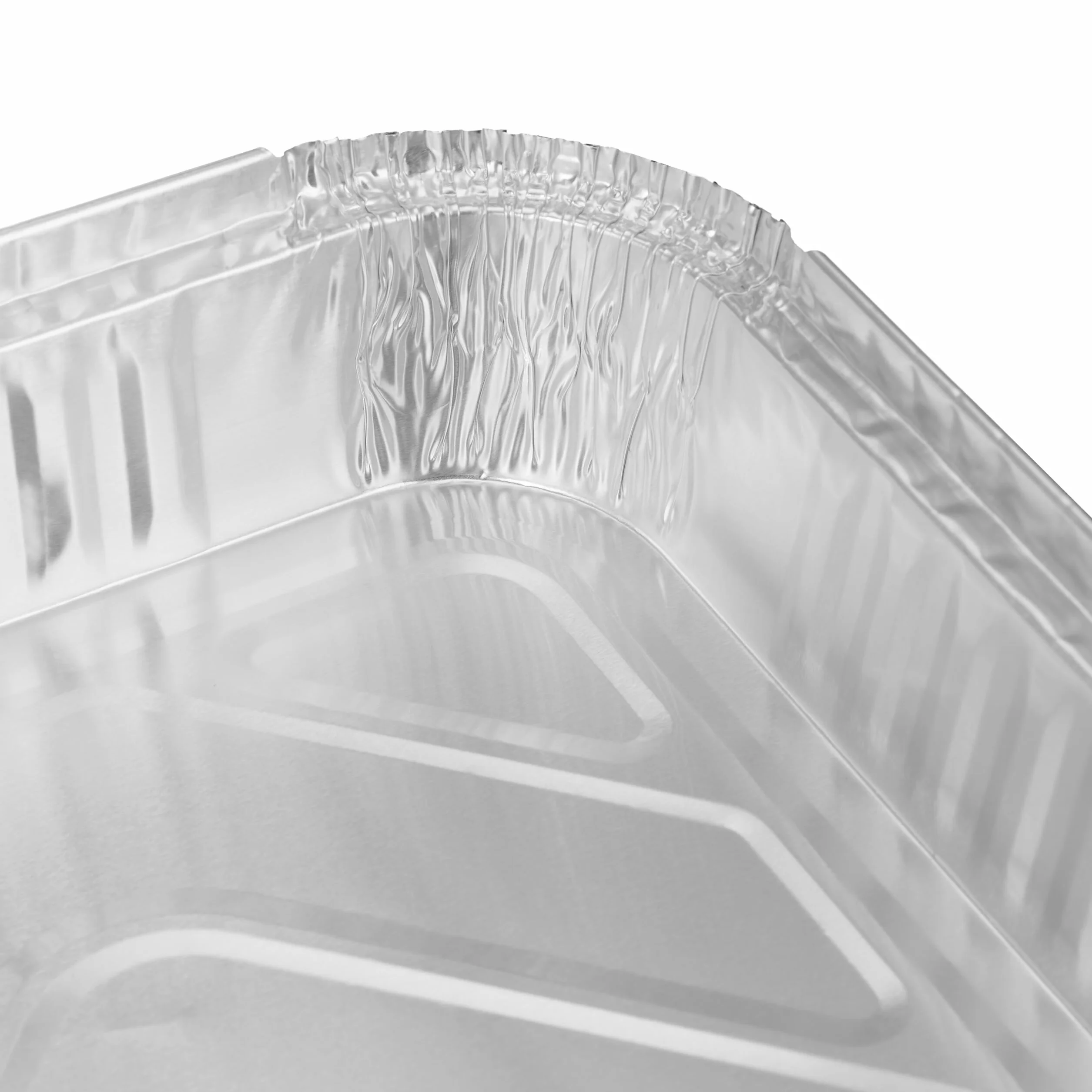 Relaxdays Aluminiowe miski, zestaw 50 sztuk, szer. x gł.: 31 x 21 cm, kwadratowe tacki do grilla, tacki ociekowe, pośrednie grillowanie, srebrne