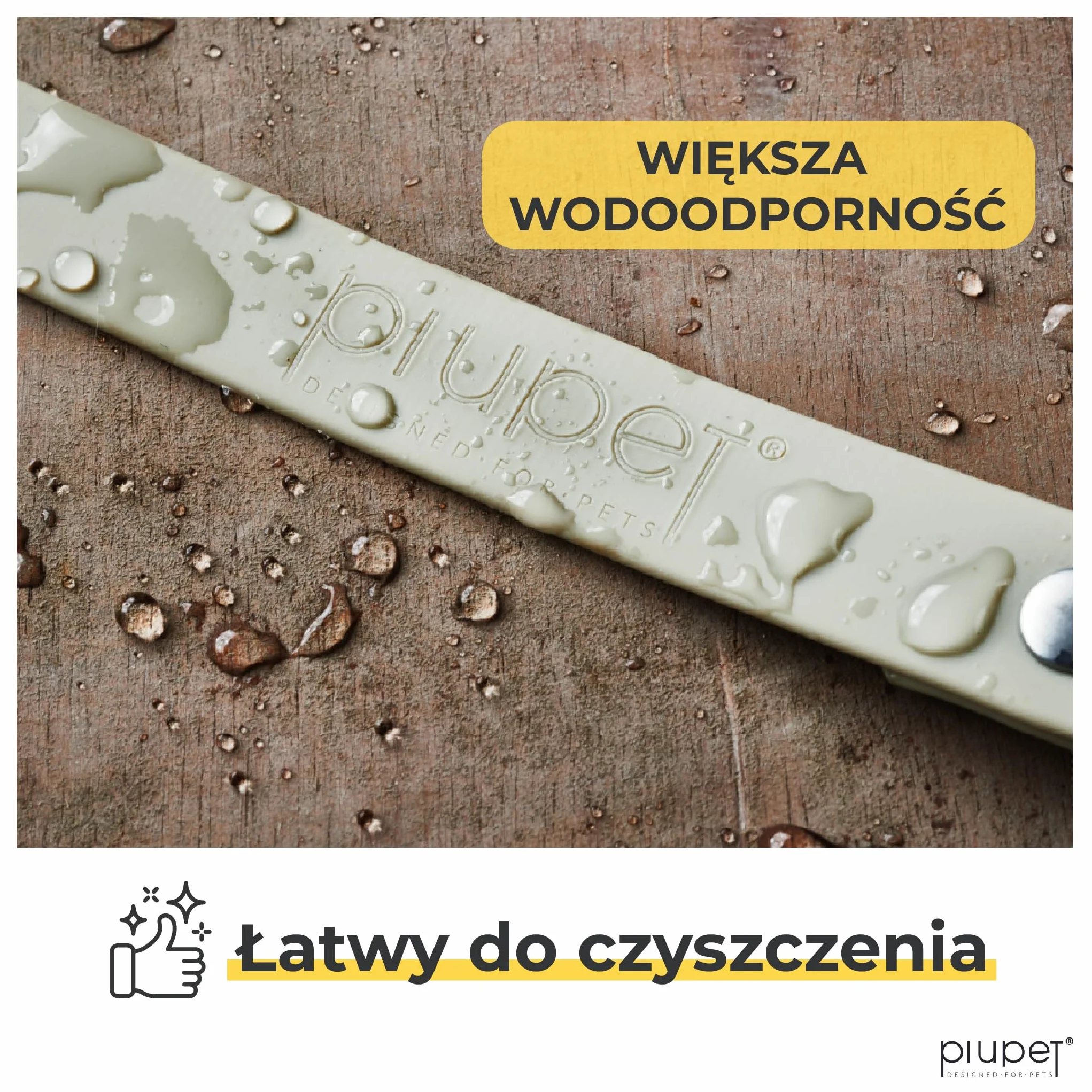 PiuPet Wodoodporny smycz holownicza dla psa 10m 20m