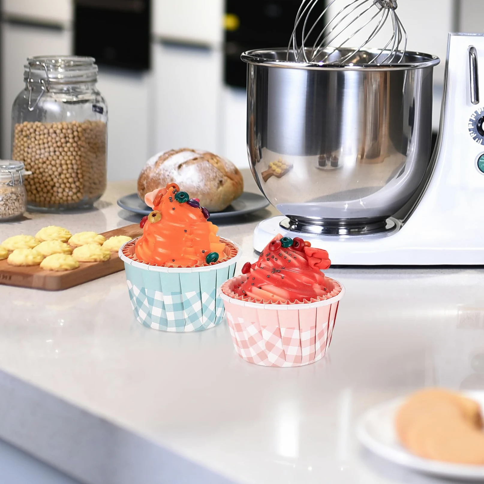 Papierowe foremki do muffinek, 100 szt., mini muffinki, papierowe foremki do pieczenia, foremki do muffinek, babeczek, na wesele, Boże Narodzenie, urodziny, imprezę