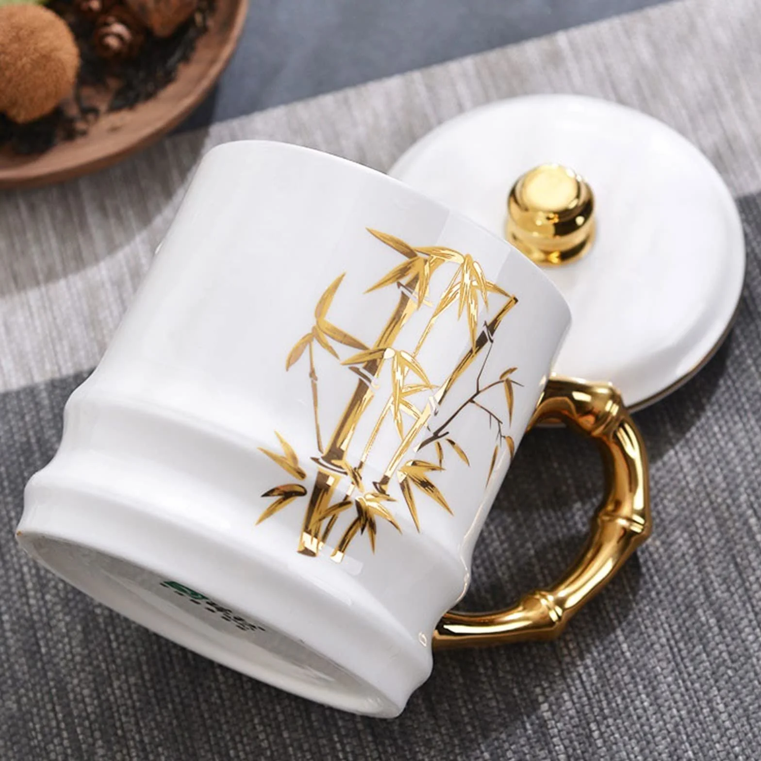Kubki 650 ml filiżanka do herbaty z pokrywką duża pojemność porcelana kostna filiżanka do kawy śniadanie kubek na mleko prezent dla przyjaciół kubek do herbaty mlecznej