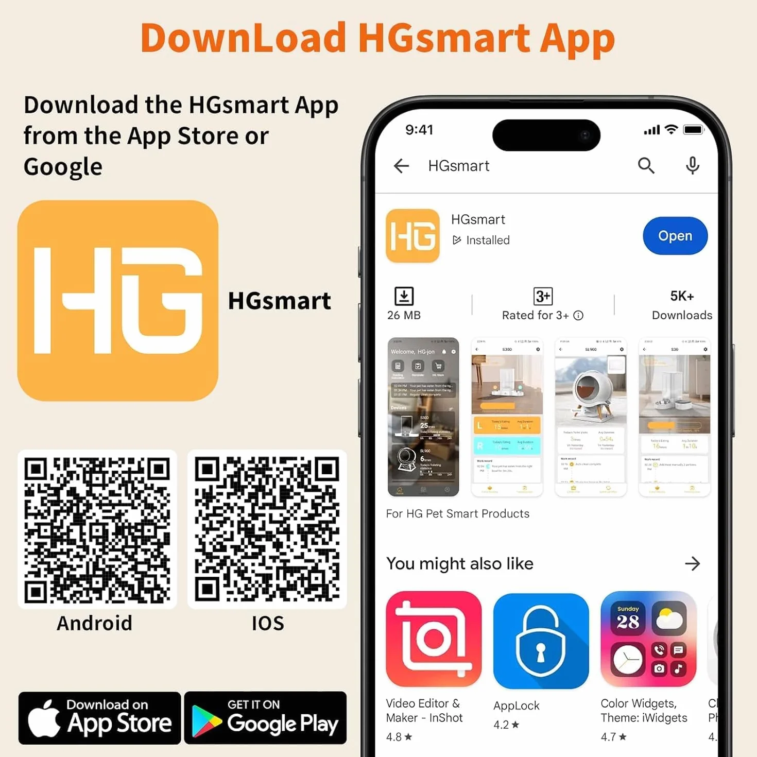 HONEYGUARDIAN Automatyczny karmnik dla kotów, 2 miski, 5 g/2,4 G, WiFi, inteligentny automatyczny dozownik karmy dla kotów i psów (3,5 l)