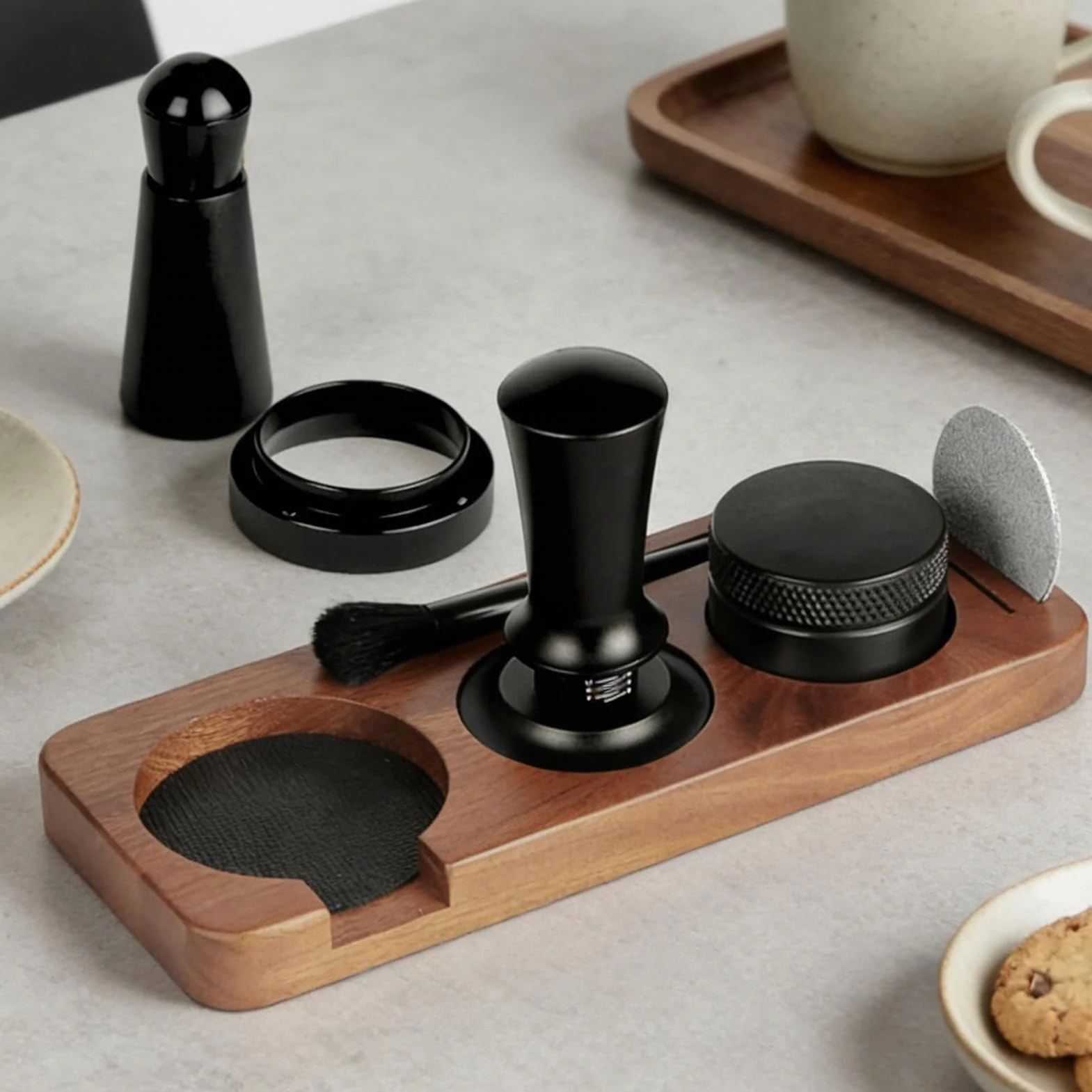 Zestaw tamperów do kawy 58mm narzędzia do ubijania i prasowania mielonej | Tamper do espresso do użytku komercyjnego Do domu, kuchni, kawiarni, baru, biura, blatu, użytku komercyjnego
