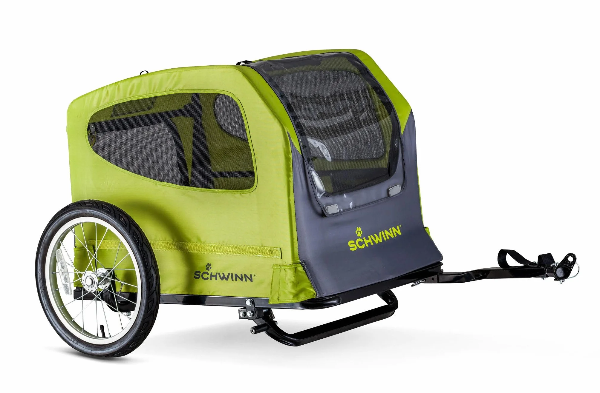 Schwinn Rascal Bike Pet Trailer, For Small and Large Dogs, Large, Grey