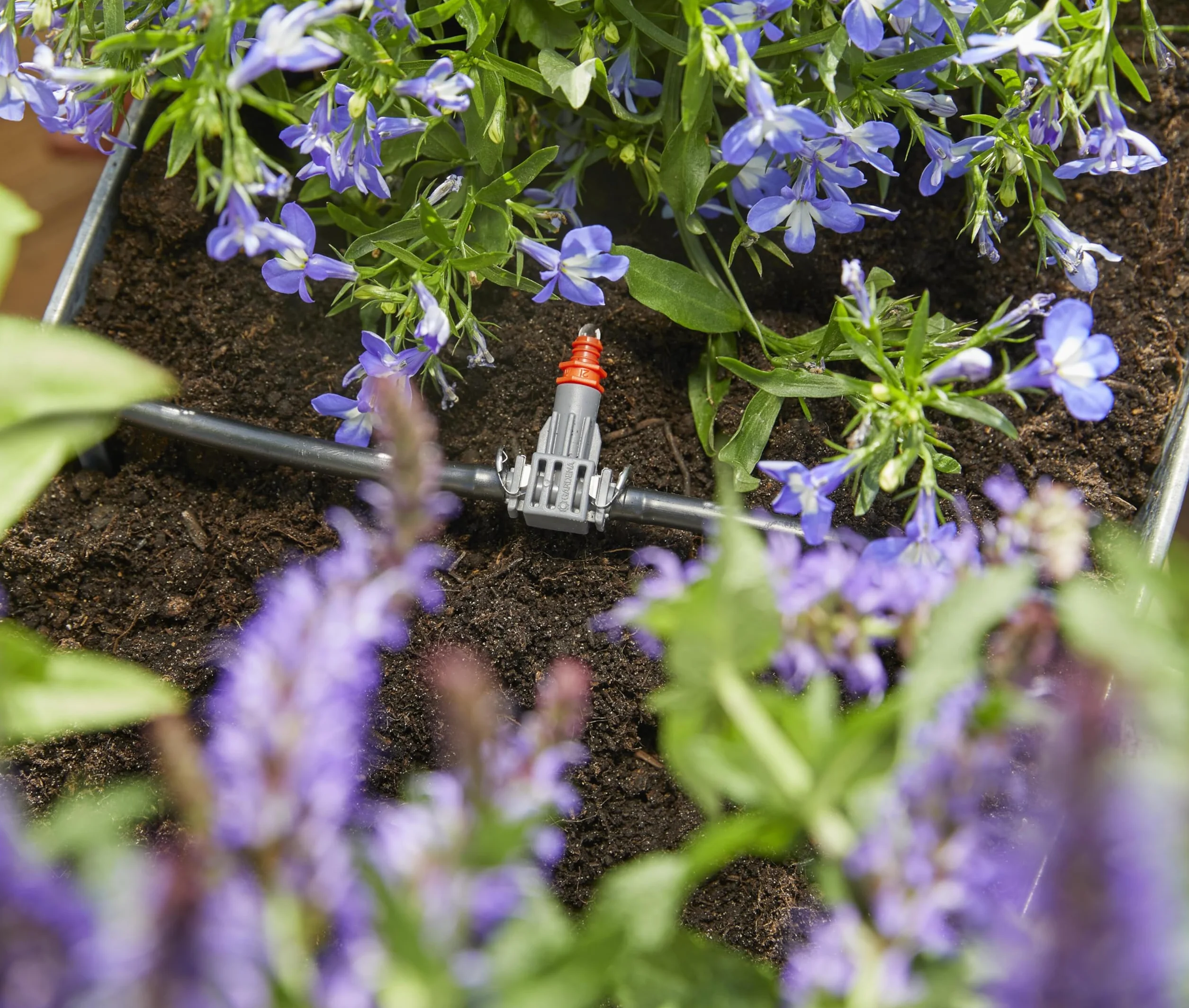 Gardena city gardening automatyczna konewka do skrzynek balkonowych: zestaw do automatycznego nawadniania skrzynek kwiatowych, do maks. 6 m skrzynek balkonowych, 13 programów (1407-20)