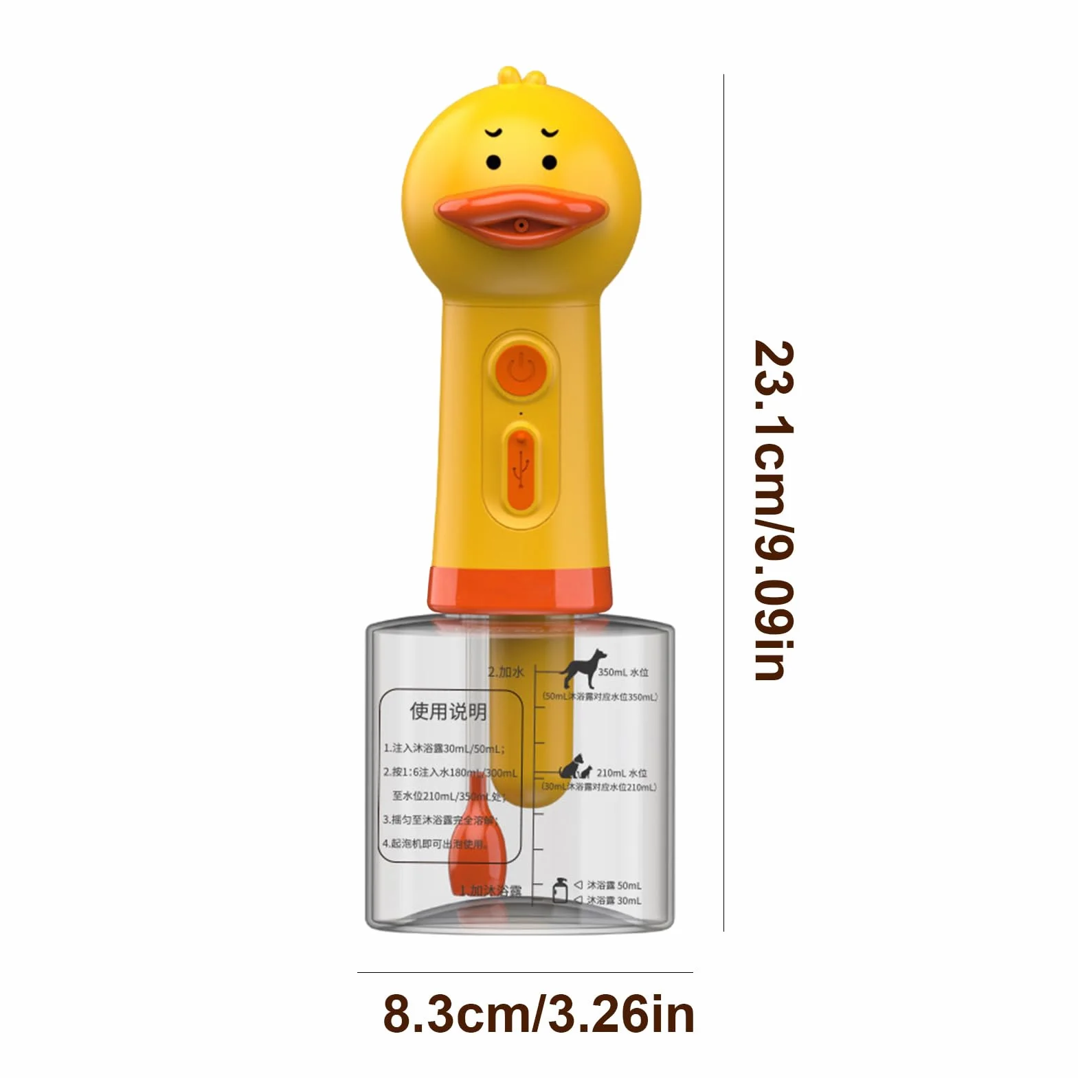 Automatyczny dozownik pianki do kąpieli USB dla zwierząt domowych