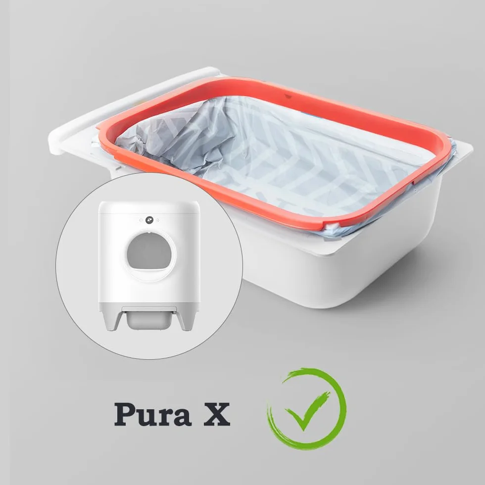 BUNMO Worki na odchody dla kotów, do pura Max, Max 2 i X, 5 rolek x 20 (100 sztuk), 55 x 30 cm