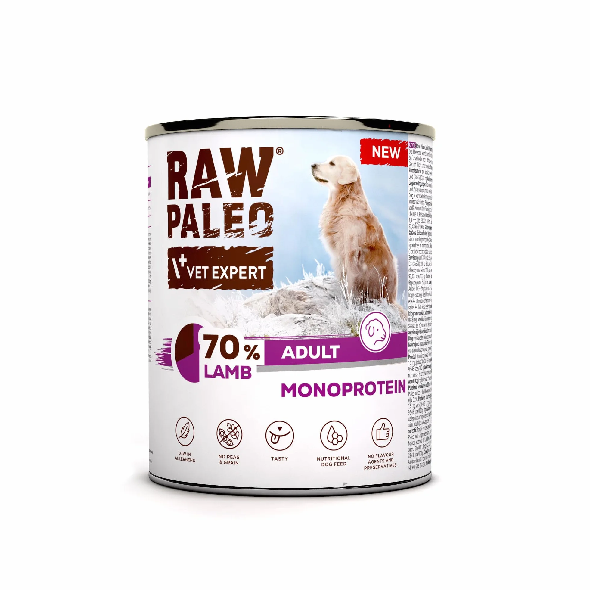 Mokra karma dla psów dorosłych monoproteina z jagnięciną ADULT DOG LAMB 6x800g