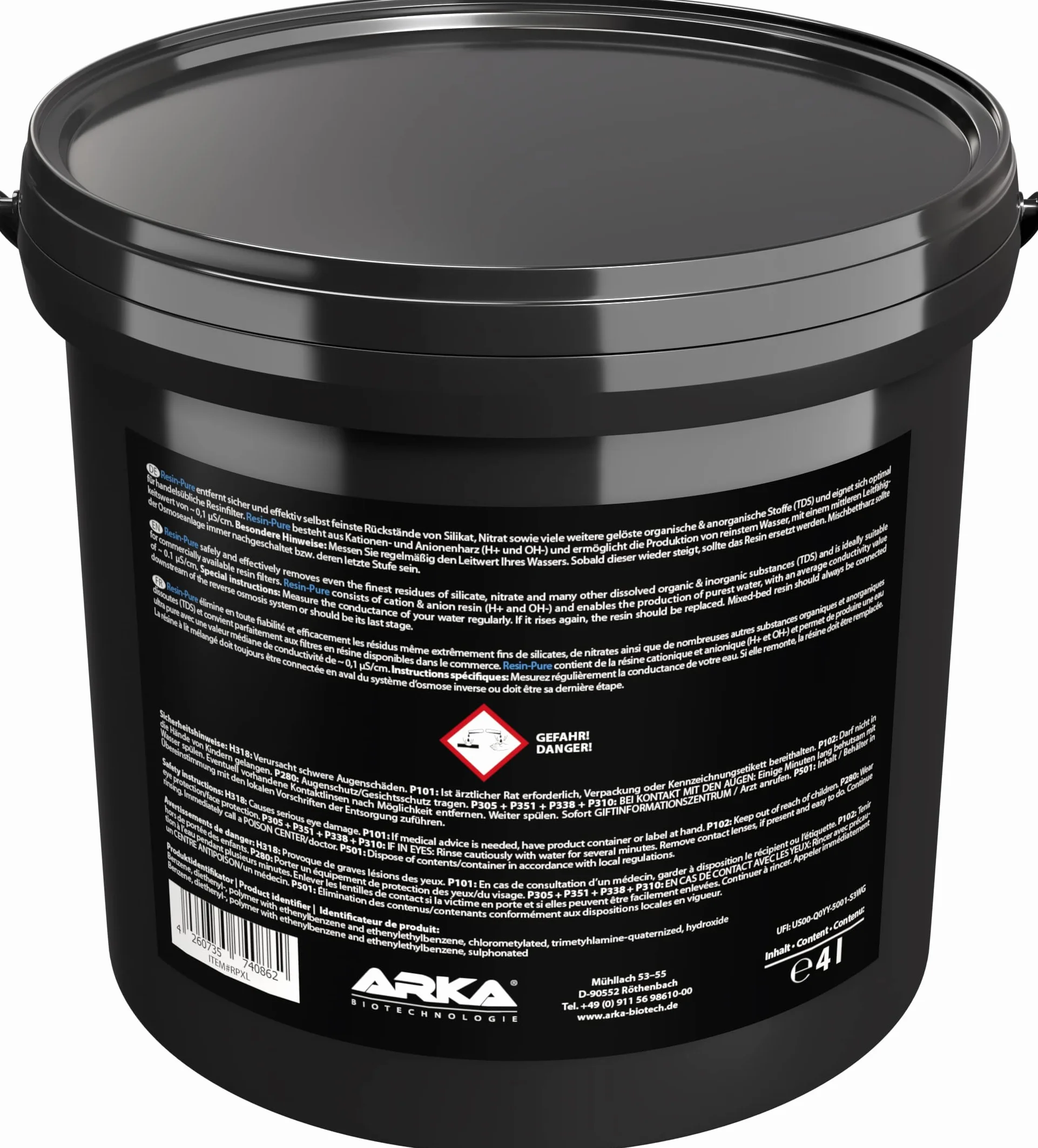MICROBE-LIFT Resin-Pure Żywica z mieszanym złożem demineralizator 4000 ml
