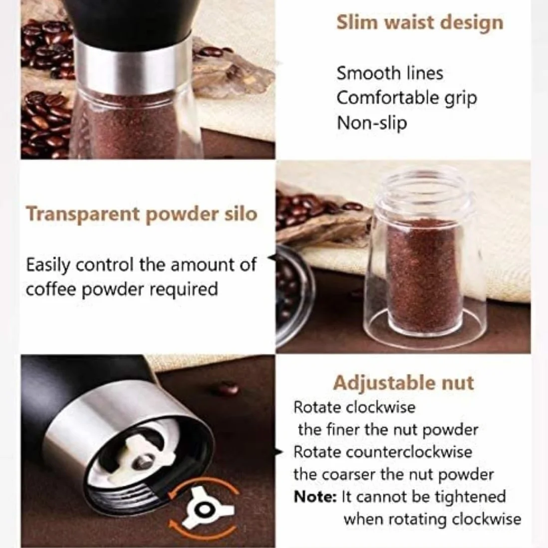 French Press Młynek Ręczny Ekspres Do Kawy Nowoczesny Ze Stali Nierdzewnej Przypraw Dzbanek Kawy