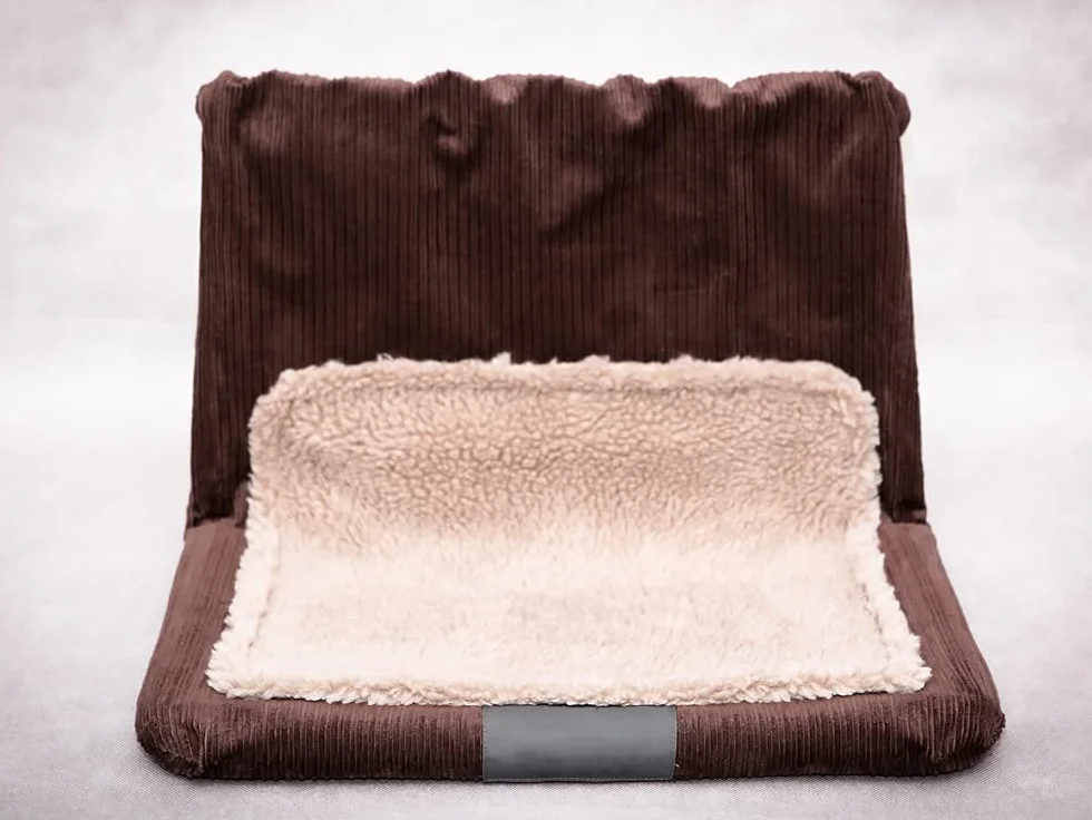 PillowPrim Hamak dla kota, sofa, leżanka, poduszka dla kota, sofa, kosz dla kota, łóżko, miękkie legowisko dla zwierząt domowych, trójkątne zamknięcie, cm