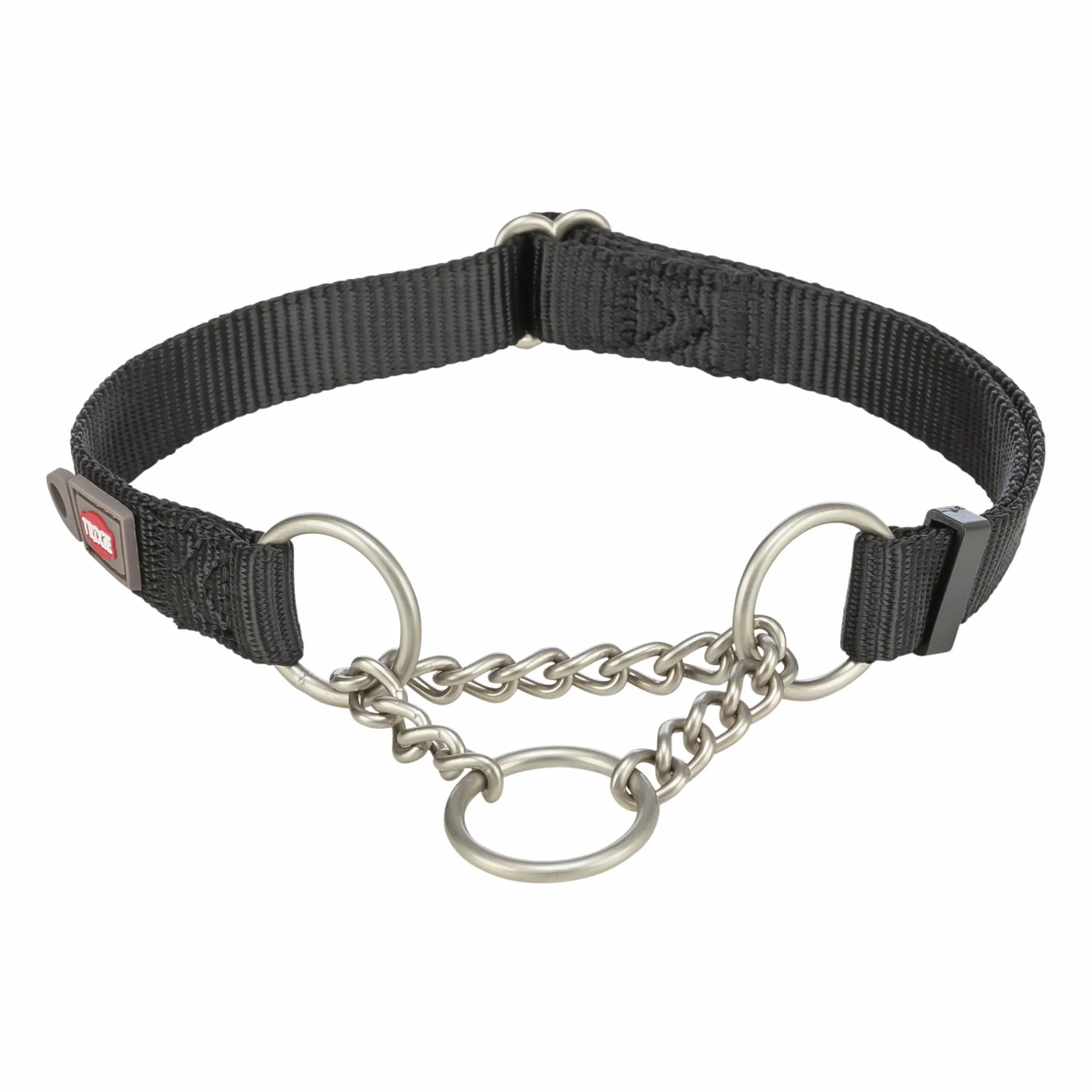 Trixie 202801 Premium obroża zatrzymująca ciąg, M–L: 35–50 cm/20 mm, czarna