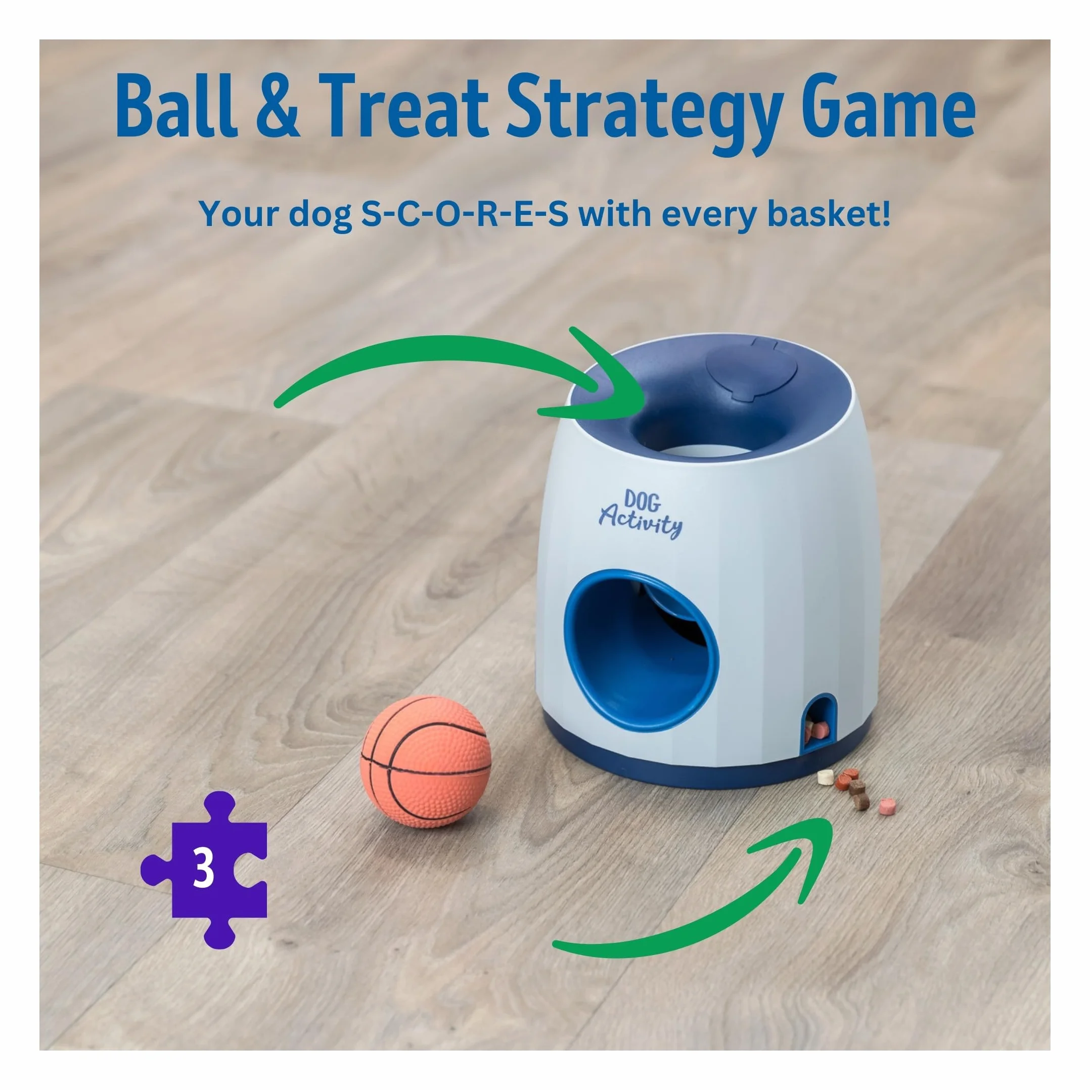 TRIXIE Dog Activity Gra strategiczna Ball & Treat 17 × 18 cm